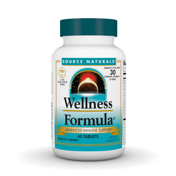 Source Naturals Wellness Formula Bio-Aligned Vitamins & Herbal Defense - Immune System Support Supplement & Immunity Booster - 45 Tablets Source Naturals buy supplements canada