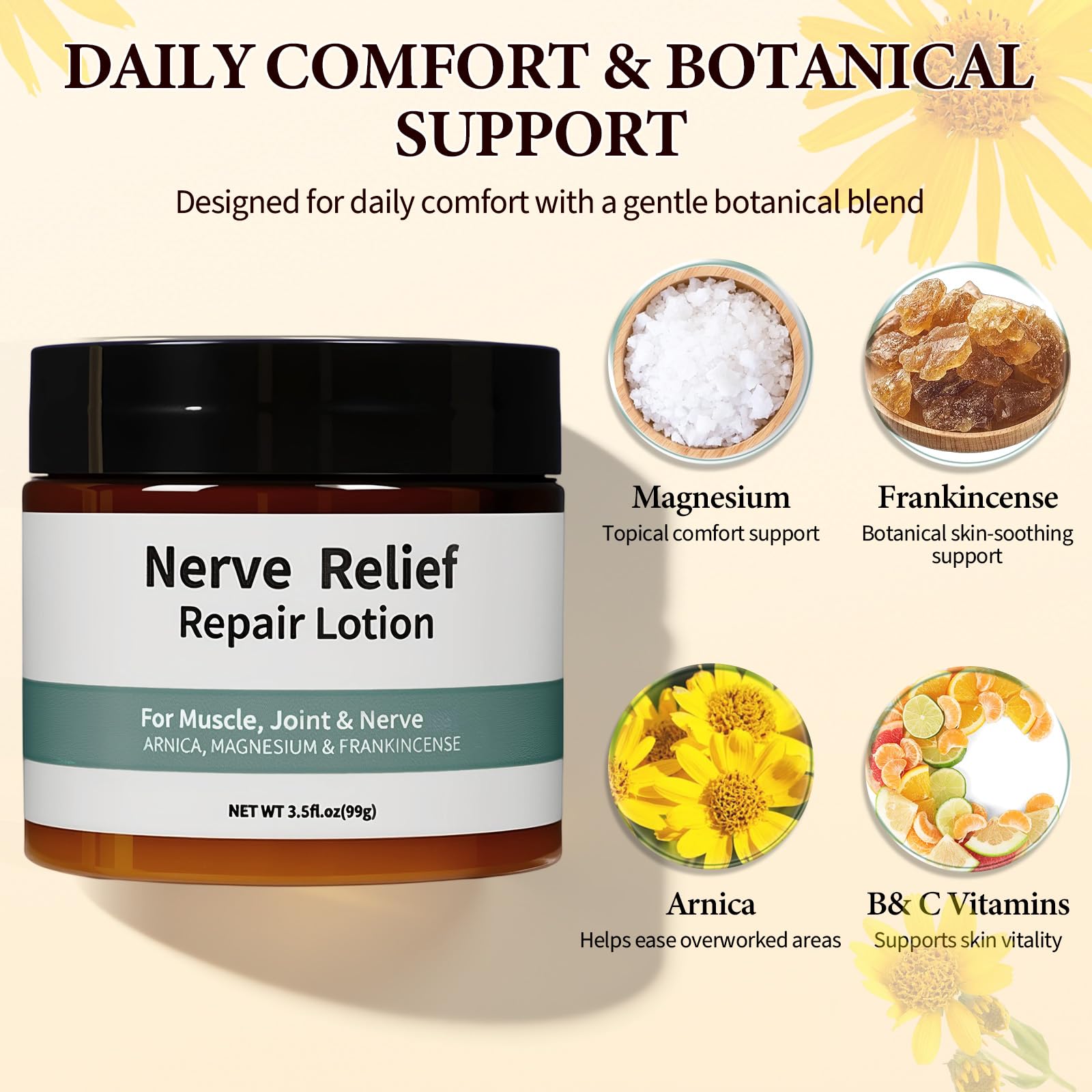 BLOWADM Nerve Cream,Neuropathy Lotion With Arnica,Magnesium For Joint,Daily Nourishment For Knee,Lumbar,Neck,Hand And Foot(3.5oz BLOWADM buy supplements canada