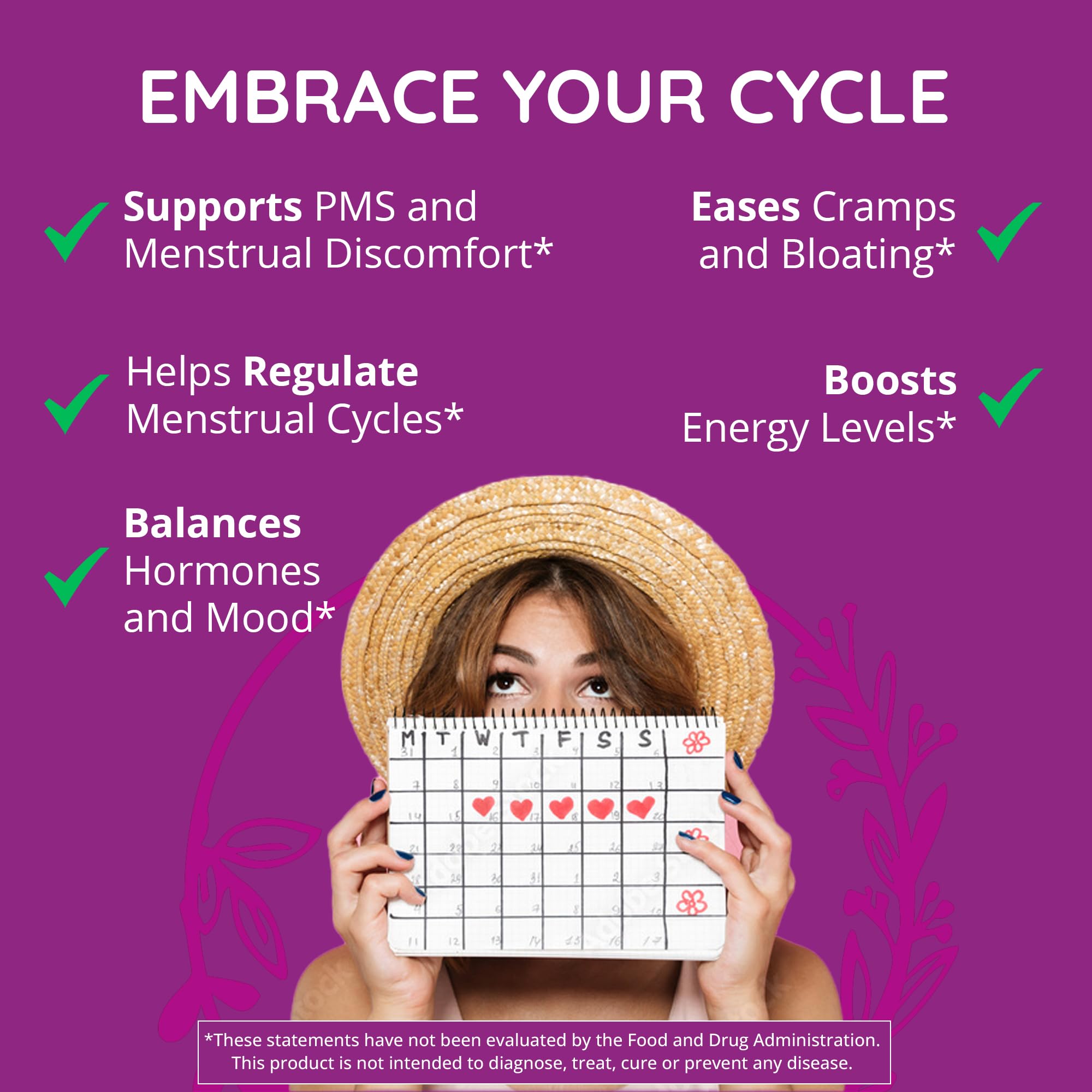 Hormone Balance for Women – PMS Support Supplement, Menopause & Perimenopause | Bloating Relief, Menstrual Cramp, Mood, PMDD | Chasteberry Supplements, Black Cohosh, Dong Quai | Vegan, Non-GMO, 60 Ct Happy Healthy Hippie buy supplements canada