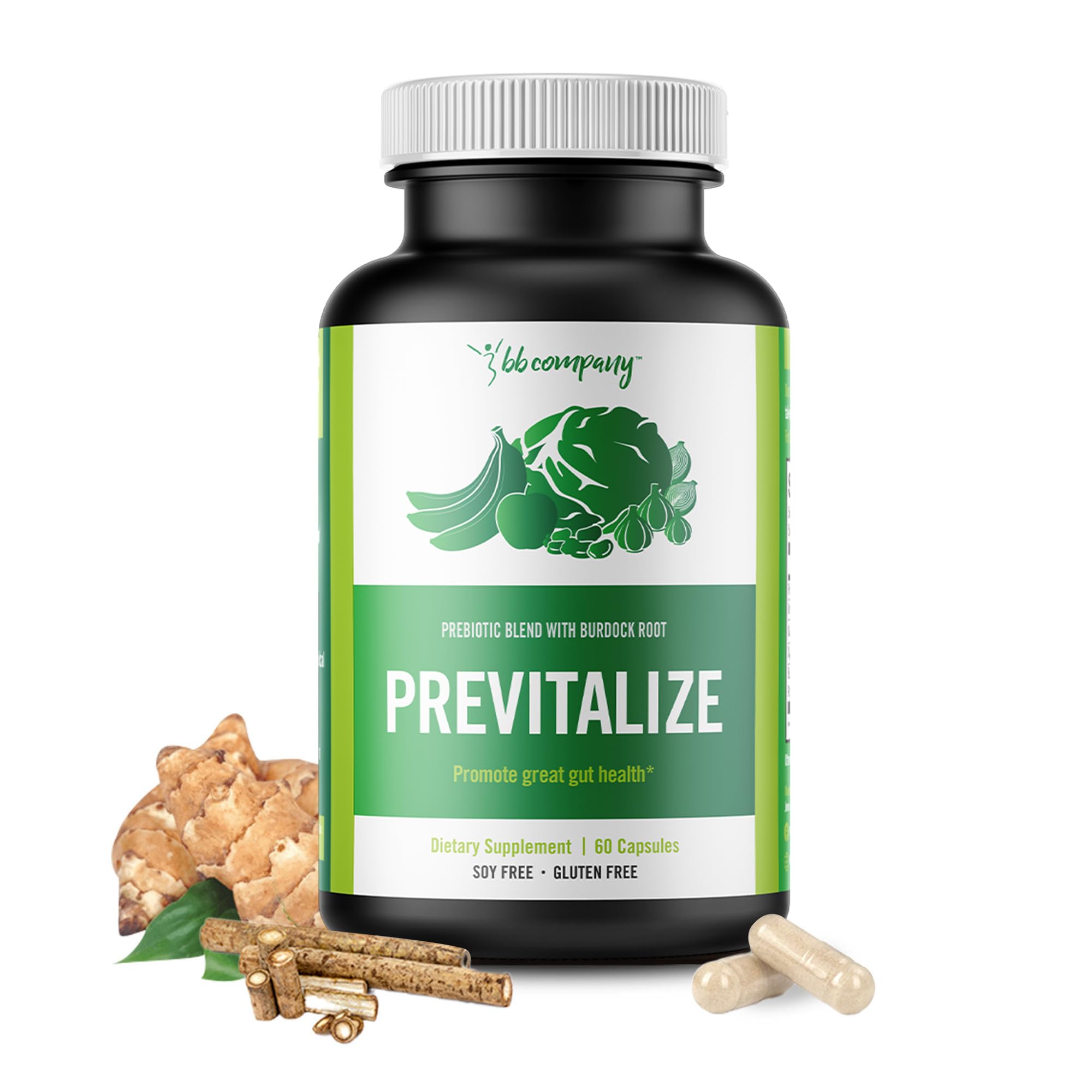 BB Company Previtalize | Prebiotics for Women, Prebiotic Fiber for Gut Health, Digestive Health | Food for Good Probiotics