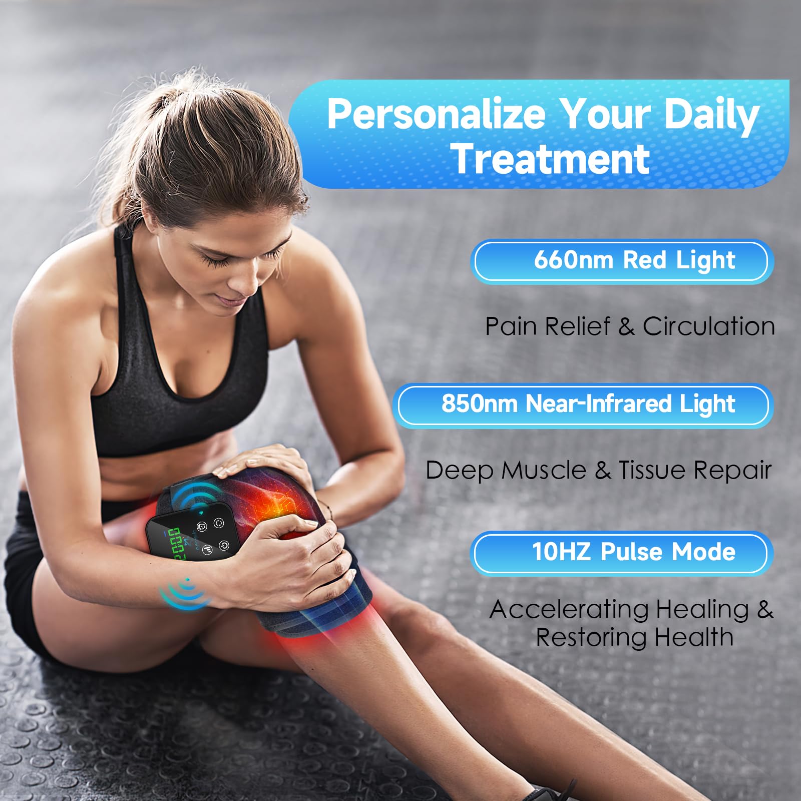 Red Light Therapy Knee Brace: Pain Relief Infrared Heating Pad 72 LED Heat Lamp Pain Relief Astarexin buy supplements canada