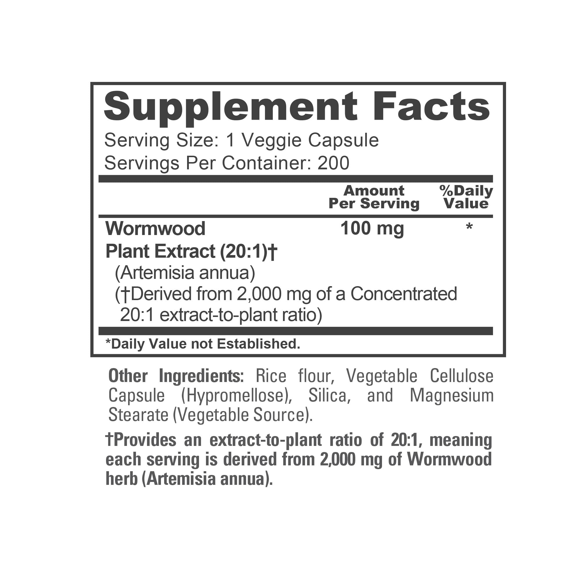 NusaPure Wormwood Capsules 2000mg | Artemisia Annua Herb | 200 Count | Non-GMO & Vegan Supplement NusaPure buy supplements canada