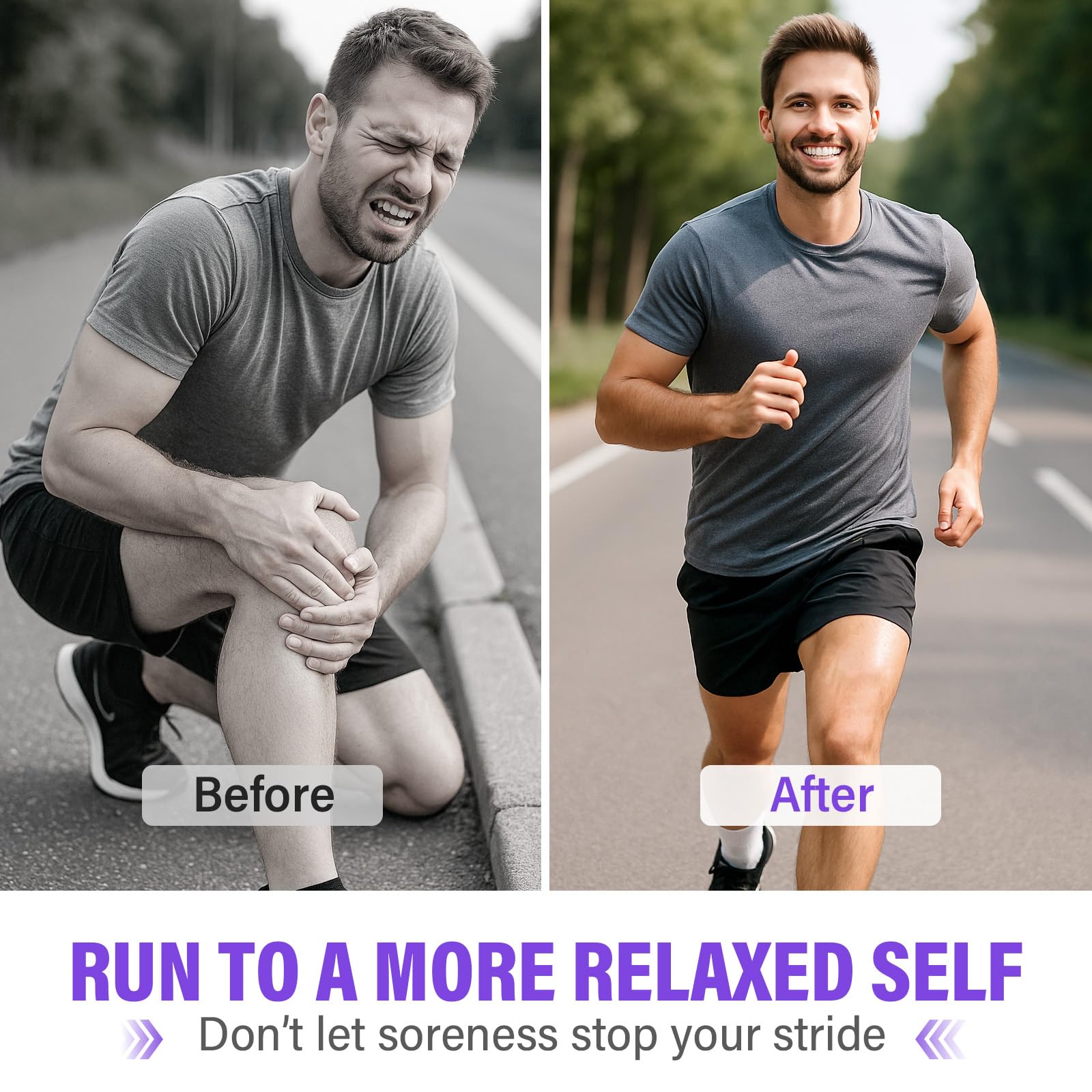 Joint Purple Gel, Fast-Absorbing Soothing Relief Massage Gel with Natural Extracts, Support Muscle, Joint, Shoulder, Knee, Back, Lumbar & Muscle Stiffness WKCWKC buy supplements canada
