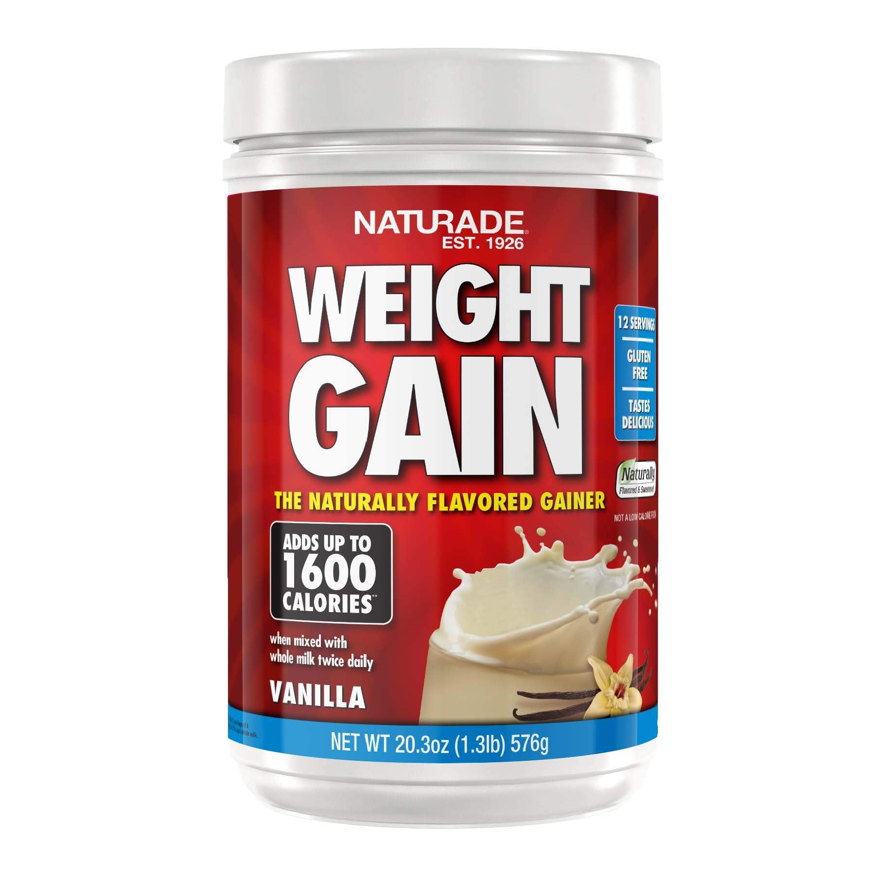 Naturade Weight Gain Instant Nutrition Drink Mix, Vanilla ,20.3 Ounce Naturade buy supplements canada