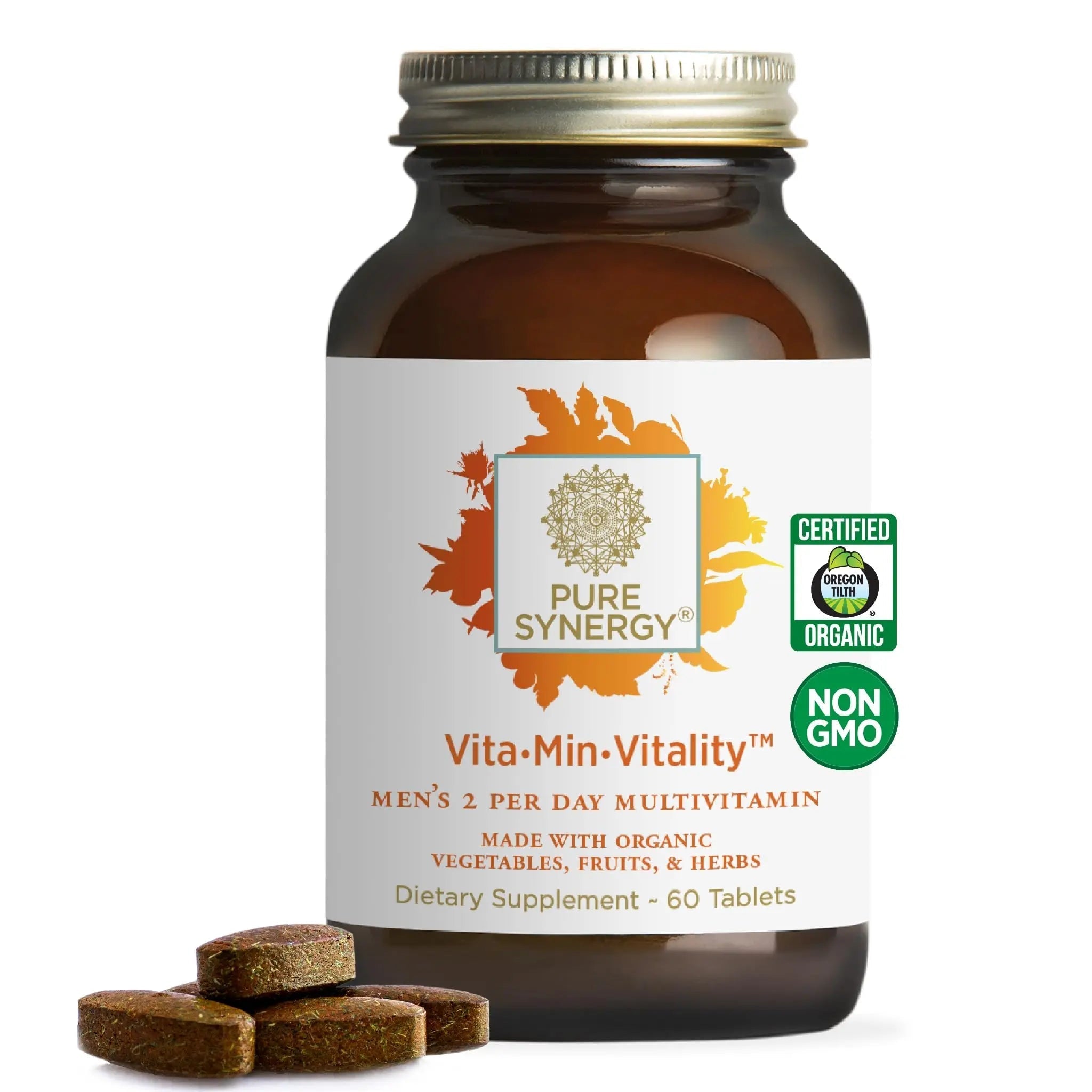 PURE SYNERGY Vita·Min·Vitality | Natural Multivitamin for Men | Men’s Daily Multivitamin Made with Organic Whole Foods | PURE SYNERGY buy supplements canada