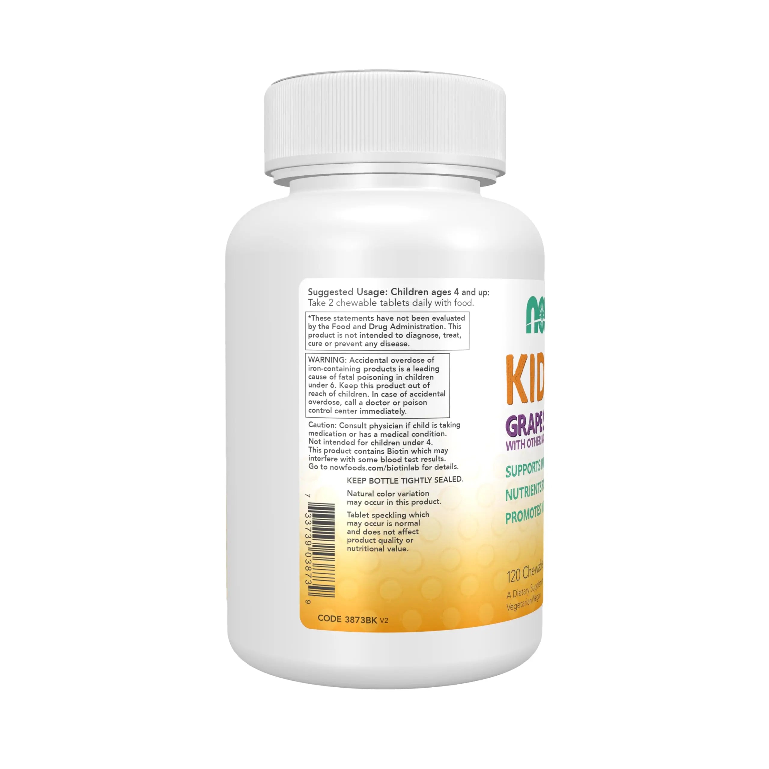 Now Kids Supplements, Kid Vits Multivitamin, Grape Flavor, 120 Chewable Tablets NOW Foods buy supplements canada