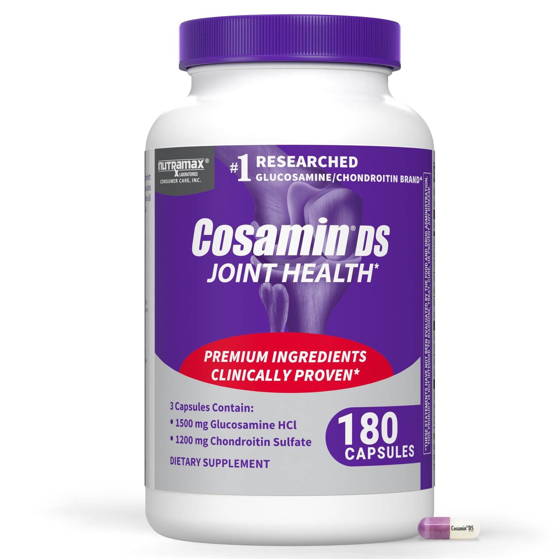 Nutramax Laboratories Cosamin® DS Joint Health Supplement with Glucosamine & Chondroitin for Adult Men & Women, Joint Supplement, 180 Capsules Nutramax Laboratories buy supplements canada