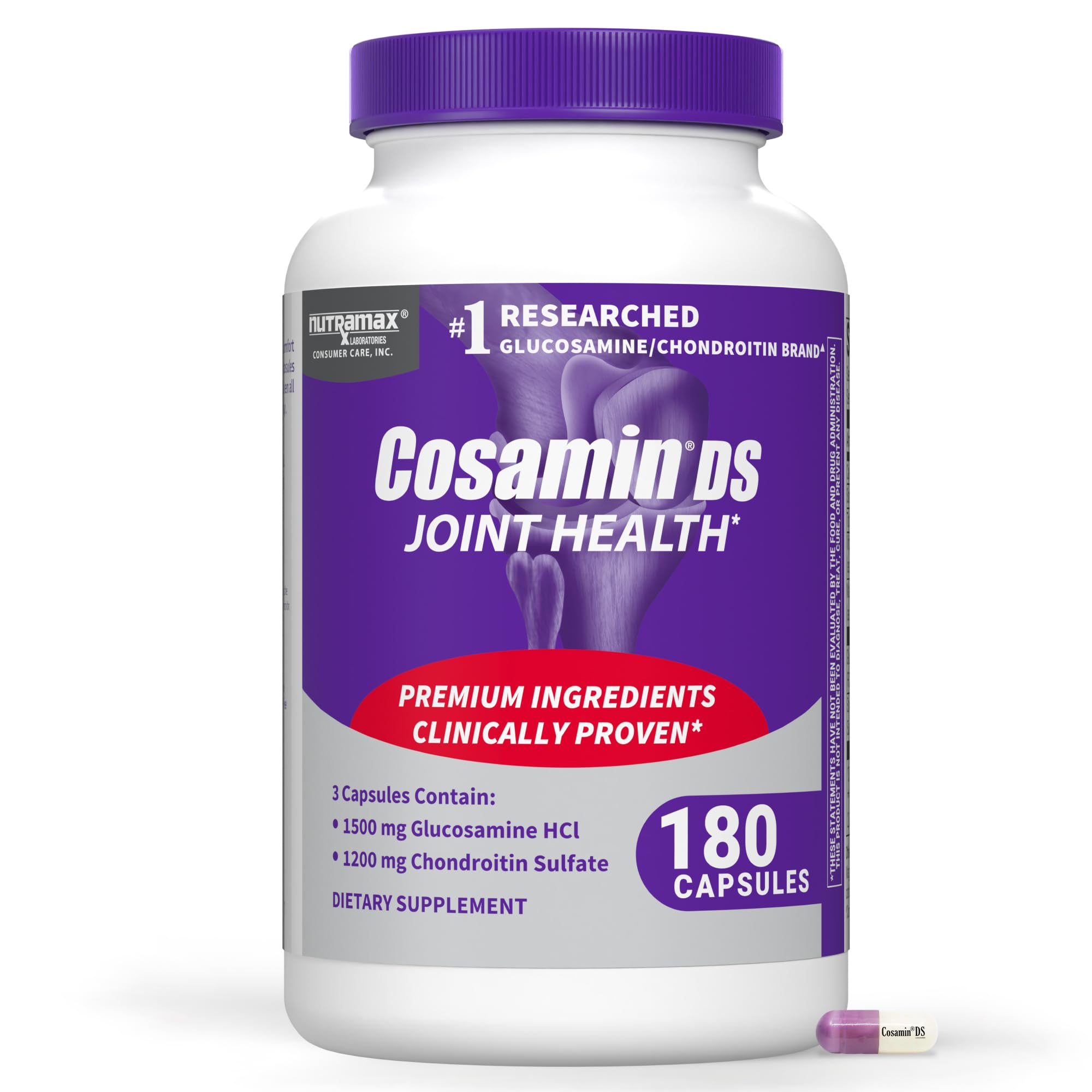 Nutramax Laboratories Cosamin® DS Joint Health Supplement with Glucosamine & Chondroitin for Adult Men & Women, Joint Supplement, 180 Capsules Nutramax Laboratories buy supplements canada