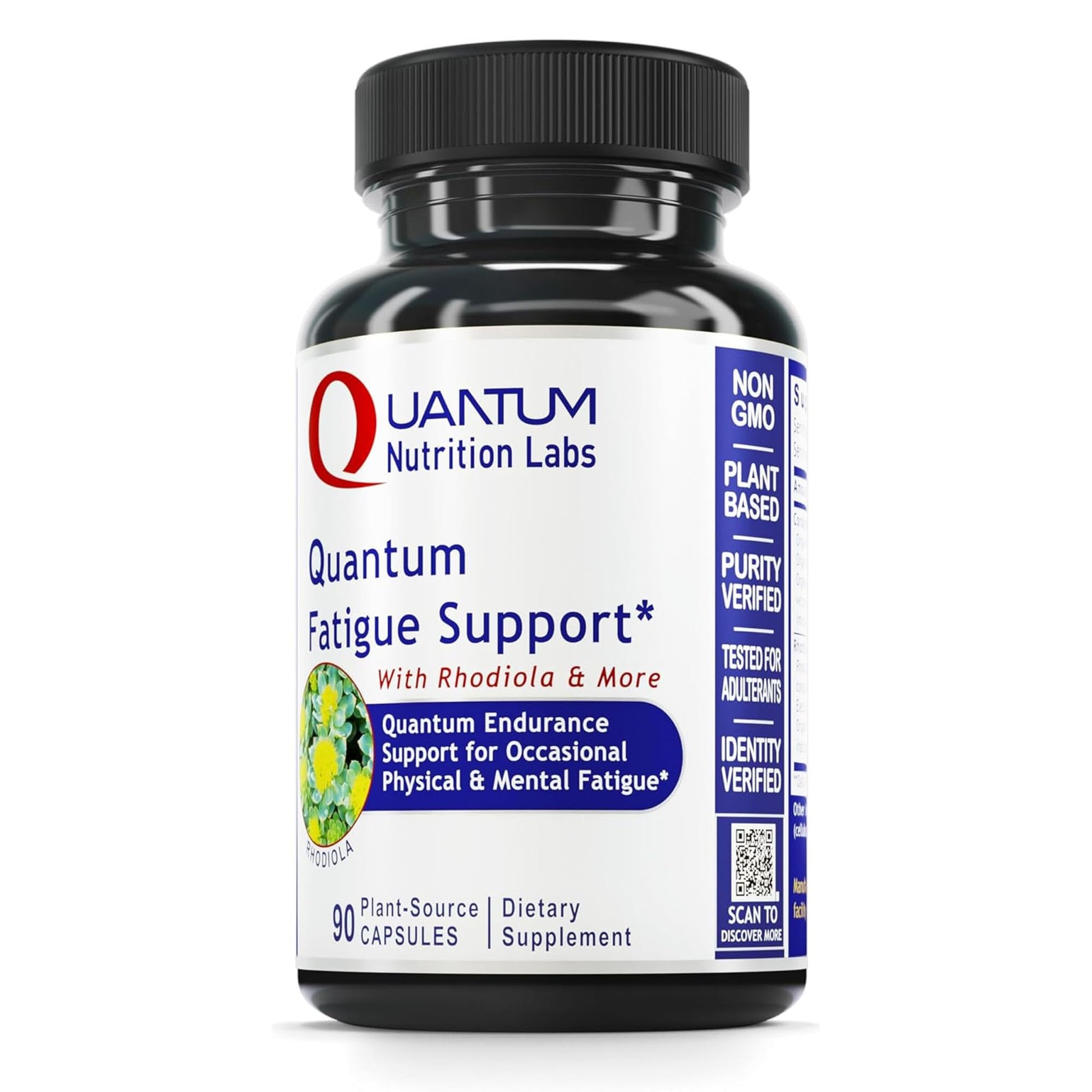 QNL Quantum Fatigue Support - Vegan Rhodiola Rosea Root Supplement, Organic Adaptogen Blend for Occasional Physical & Cognitive Stress - 90 Plant-Based Capsules Quantum Nutrition buy supplements canada