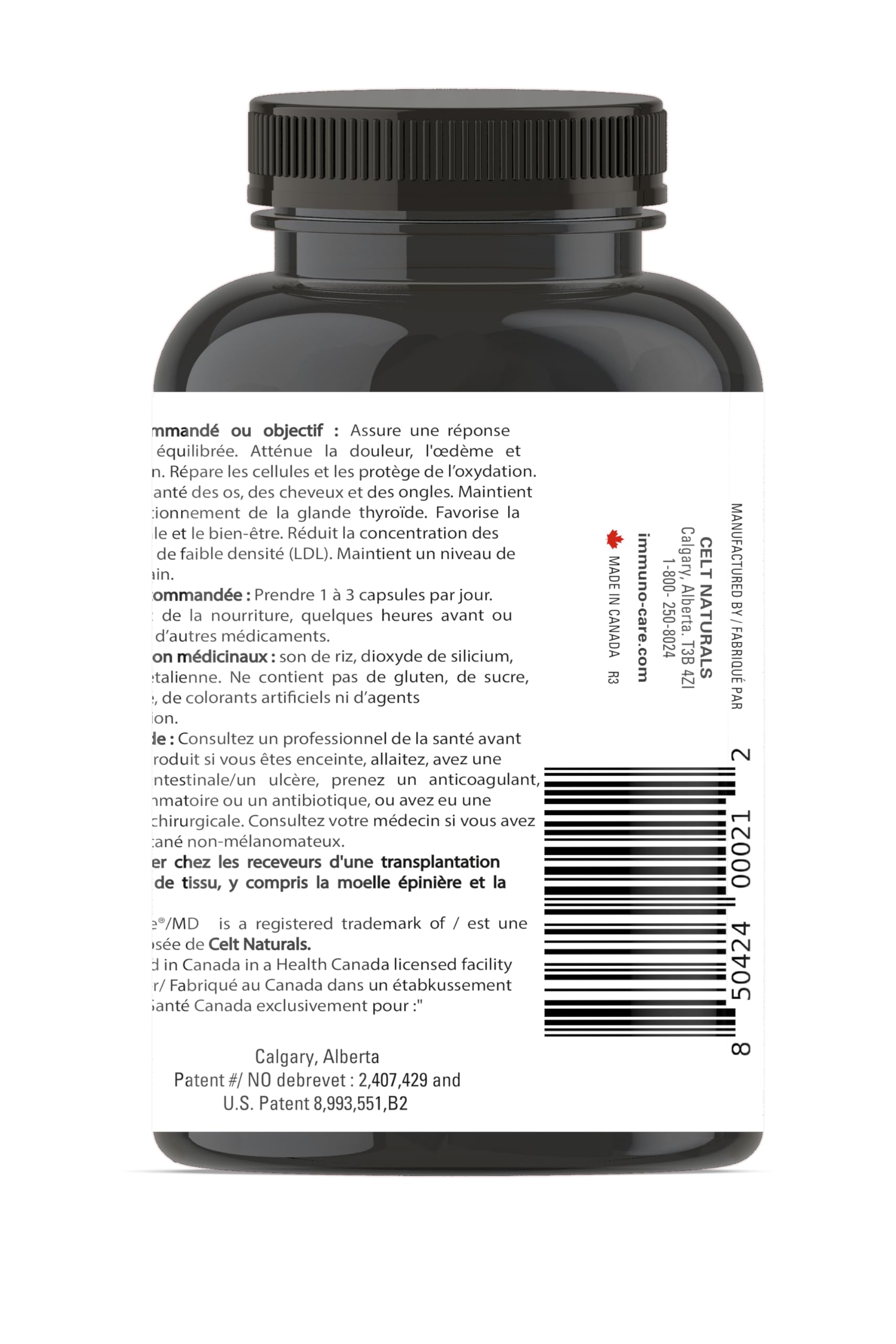 Celt Immunocare 60 v-caps - Potent Seasonal Allergy Blend - Adult Immunity Support - Cholesterol Modulator - Plant Sterols Ultra Strength - 7 Key Immunity Enhancing Ingredients Celt Immuno-Care buy supplements canada