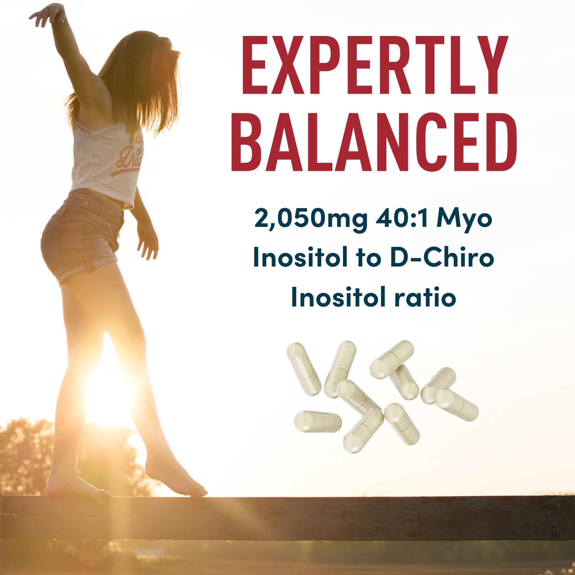 Myo-Inositol & D-Chiro Inositol 40:1 Ratio 2,000 mg - PCOS Supplements with Maca Root & Ashwagandha - Ovarian Health Support Vitamins - Hormone & Fertility Supplements for Women - 120 Vegan Caps WINDSOR BOTANICALS buy supplements canada