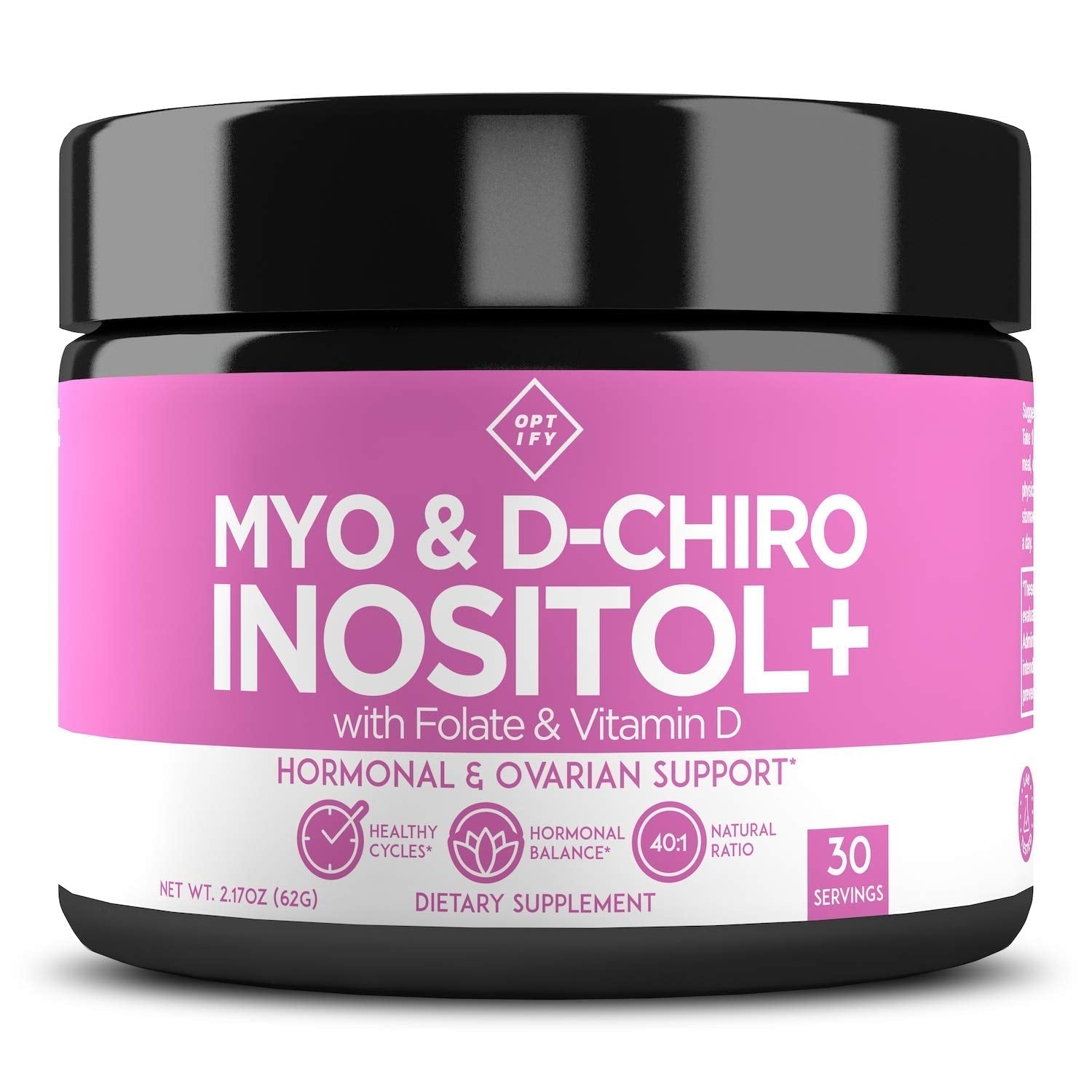 Premium Inositol Supplement - Myo-Inositol and D-Chiro Inositol Powder Plus Folate Optify buy supplements canada