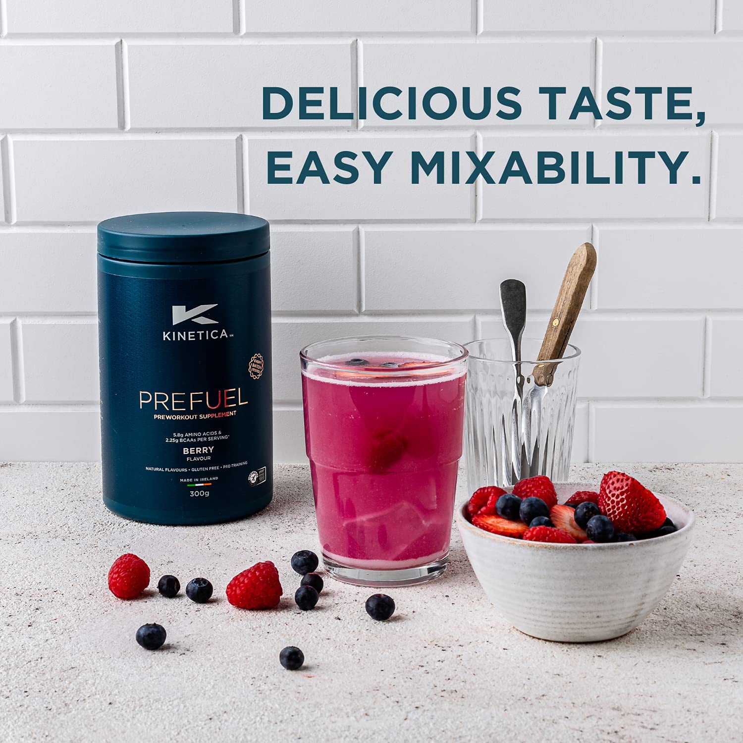 Kinetica PreFuel, Pre Workout, 5.9g Amino Acids & 2.3g BCAA's per Serving, 30 Servings Kinetica buy supplements canada