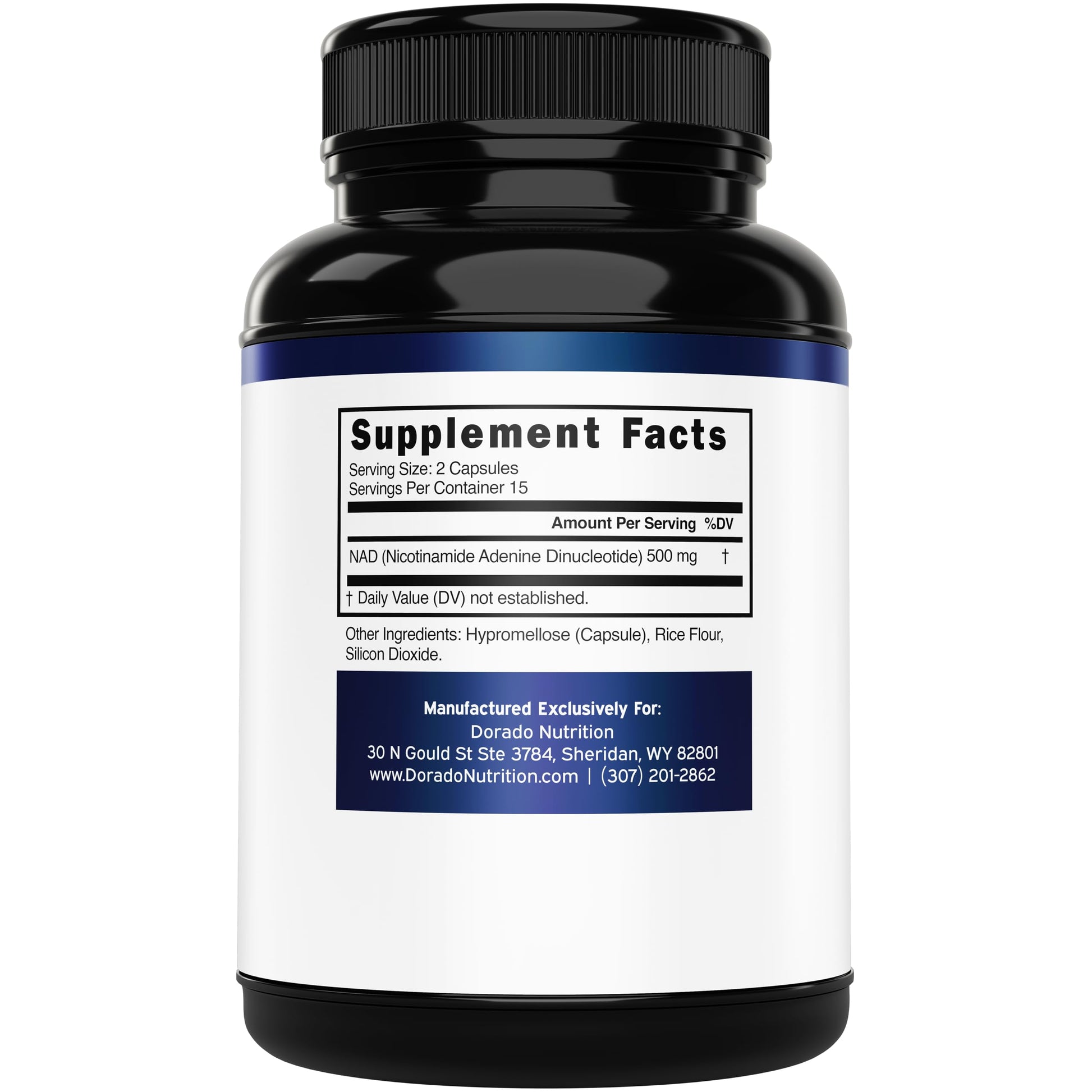 NAD Supplement (500mg of 95% Pure NAD+ Per Serving) NMN Supplement, NAD Nicotinamide Riboside Support (Third Party Tested, Vegan Safe, Non-GMO, No Fillers, & Made in the USA - 30 Vegan Capsules) DORADO NUTRITION buy supplements canada