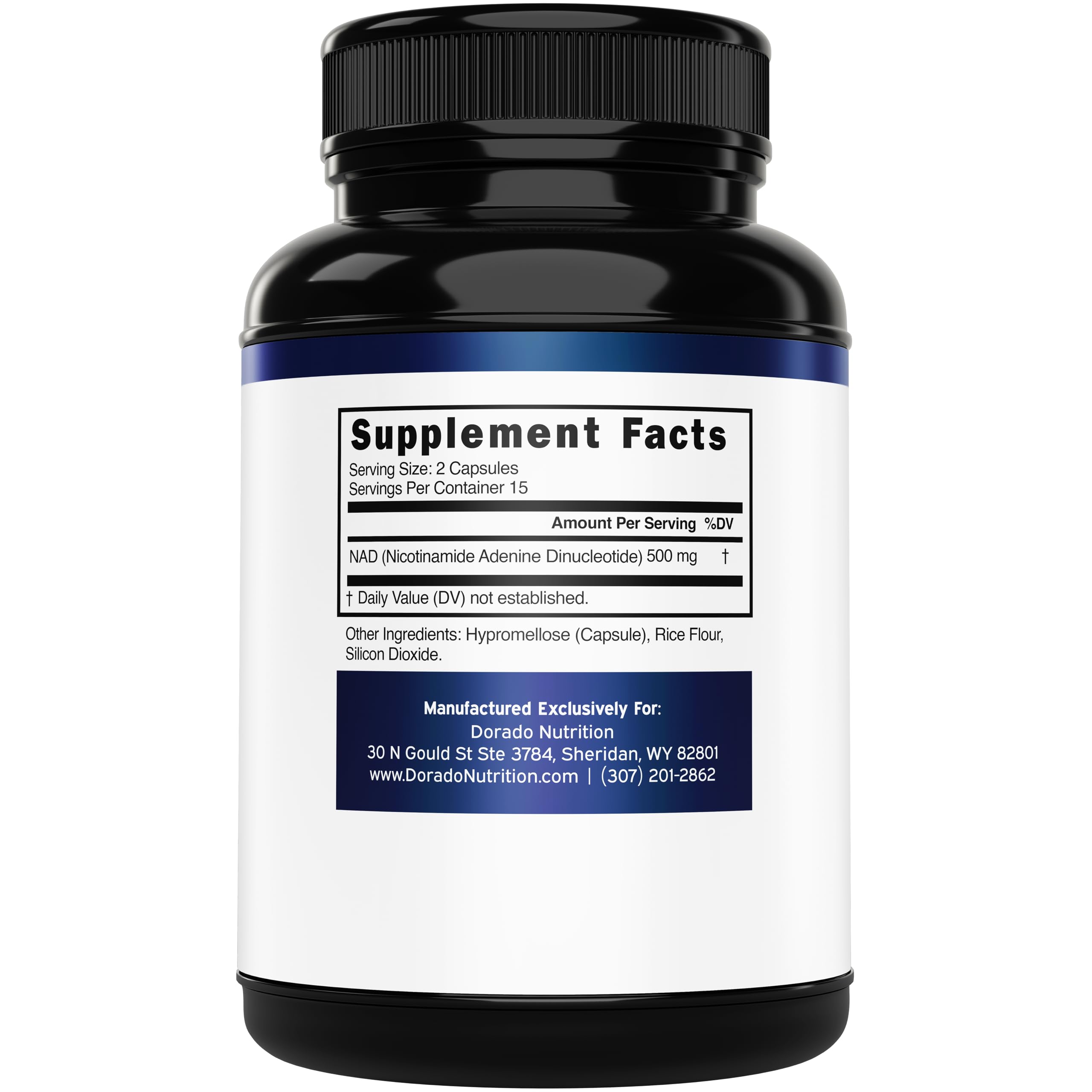 NAD Supplement (500mg of 95% Pure NAD+ Per Serving) NMN Supplement, NAD Nicotinamide Riboside Support (Third Party Tested, Vegan Safe, Non-GMO, No Fillers, & Made in the USA - 30 Vegan Capsules) DORADO NUTRITION buy supplements canada