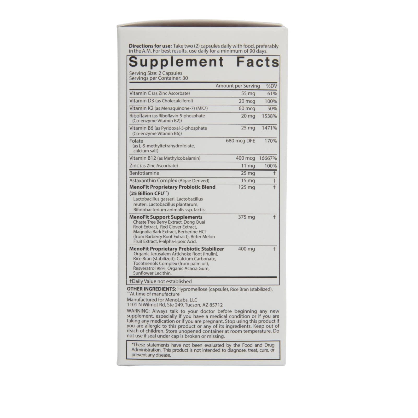 MENOLABS MenoFit - Menopause Supplements for Women - Menopause + Perimenopause Relief MENOLABS buy supplements canada