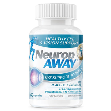 NeuropAWAY Eye Support Supplement 60CT with Lutein N-Acetyl L-Carnosine S-Acetyl Glutathione N-Acetyl Cystiene Pterostilbene Lycopene Zeaxanthin to Support Healthy Vision, Helps Blurry and Dry Eyes NeuropAWAY buy supplements canada