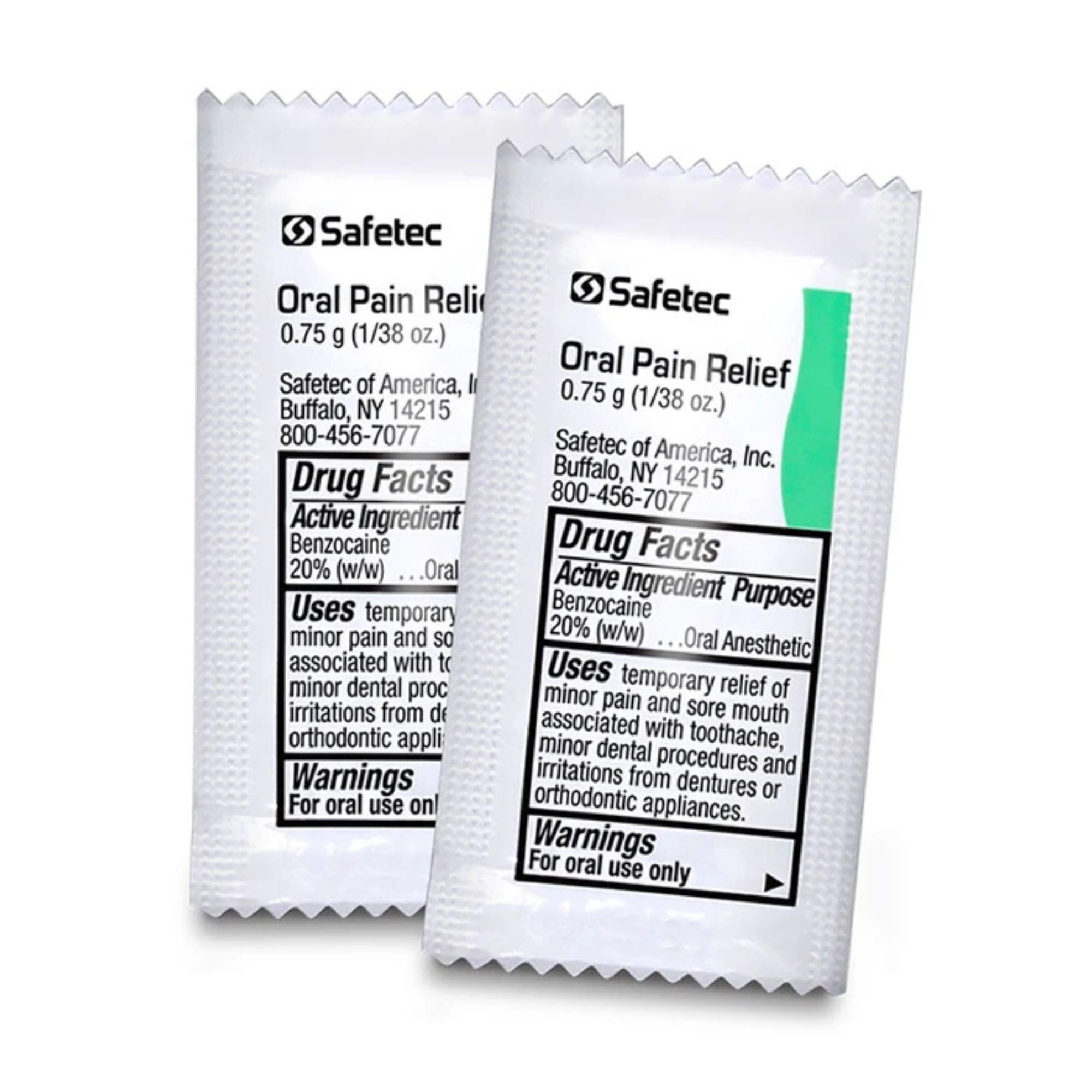 Safetec Oral Pain Relief, .75 g Packets, Box of 144 Safetec buy supplements canada