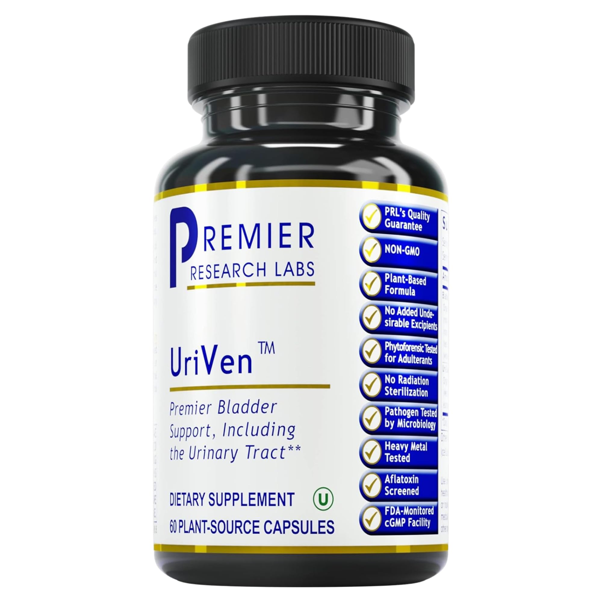 Premier Research Labs UriVen - Bladder Health Support for Women & Men, Cranberry Extract & Marshmallow Root, Urinary Relief, Bladder Relief, Bladder Control Supplement - 60 Vegetarian Capsules Premier Research Labs buy supplements canada