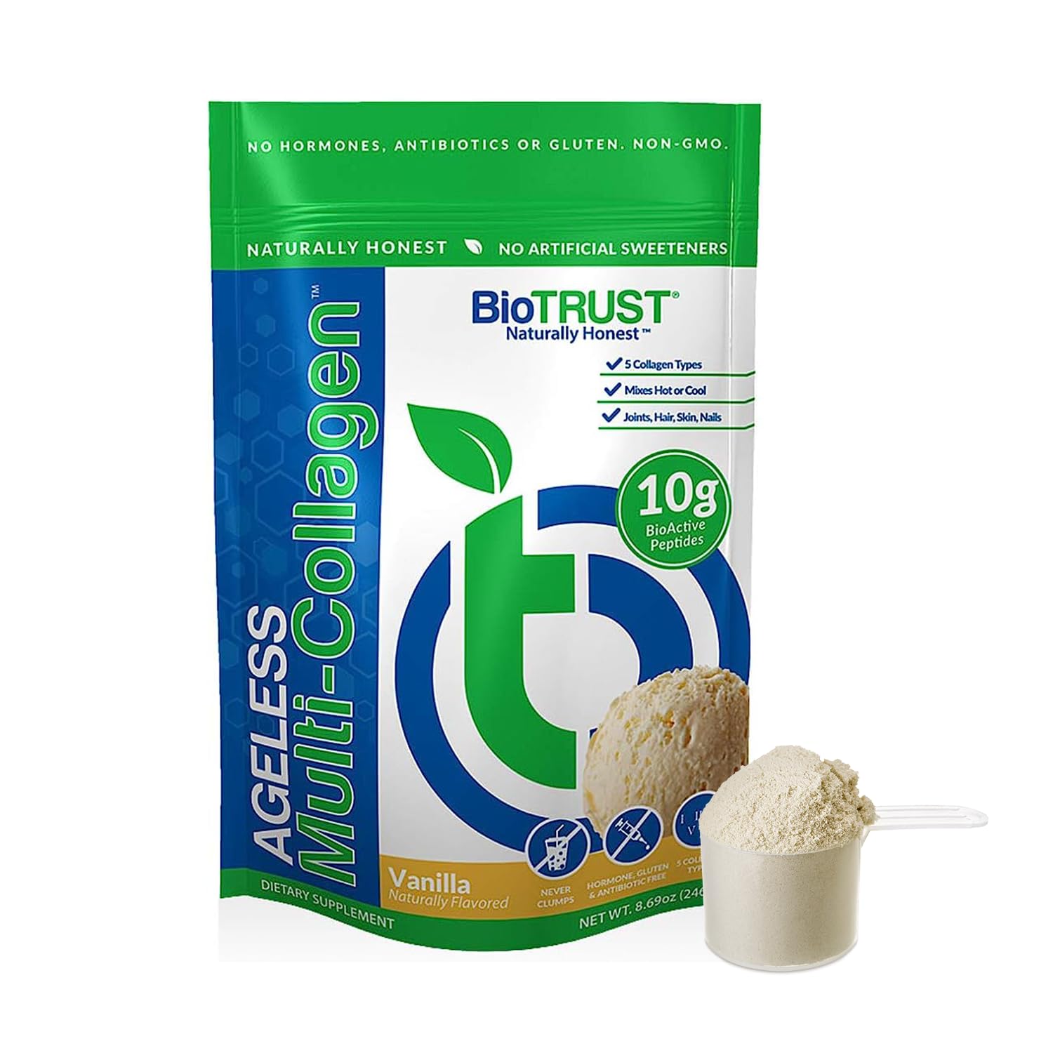 BioTrust Ageless Multi Collagen Peptides Powder – 5 Types (I, II, III, V, X) BioTrust buy supplements canada