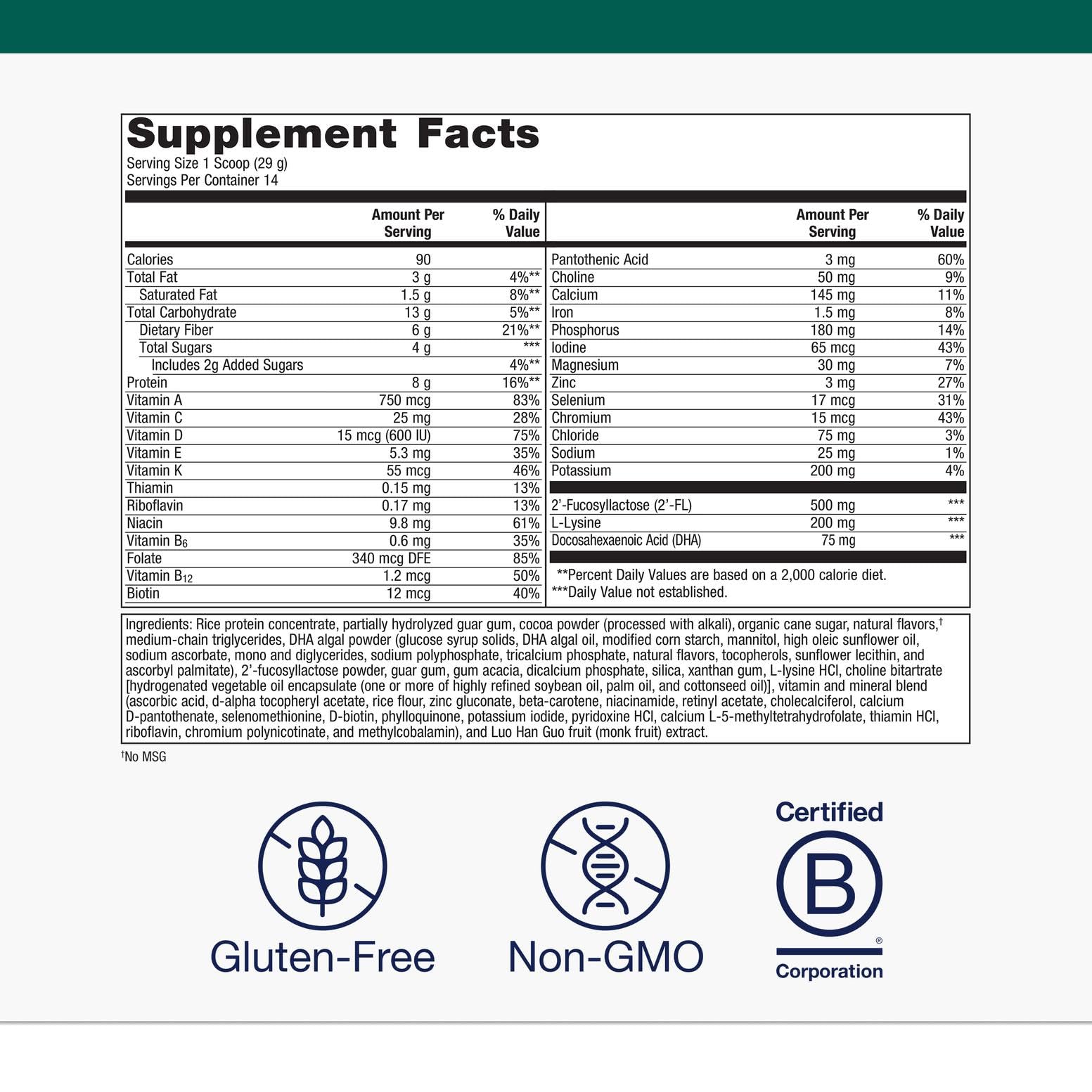 Metagenics MetaKids Nutrition Powder - Kids Multivitamin Powder with Prebiotics, DHA, Protein & Amino Acids* - Complete Protein - Non‑GMO, Gluten‑Free - Chocolate - 14.32 oz Metagenics buy supplements canada