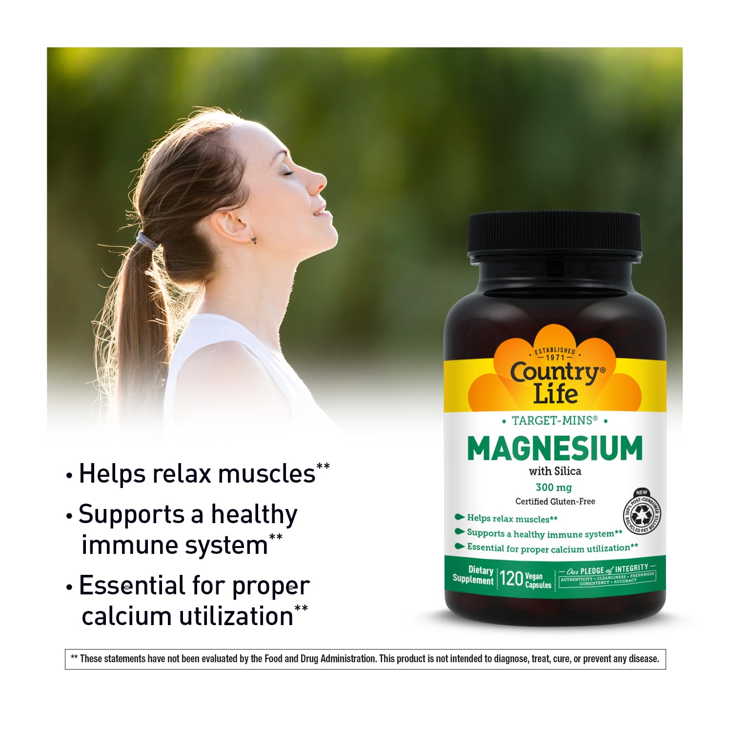 Target-Mins Magnesium with Silica 300 mg 120 Vegetarian Capsules Country Life buy supplements canada