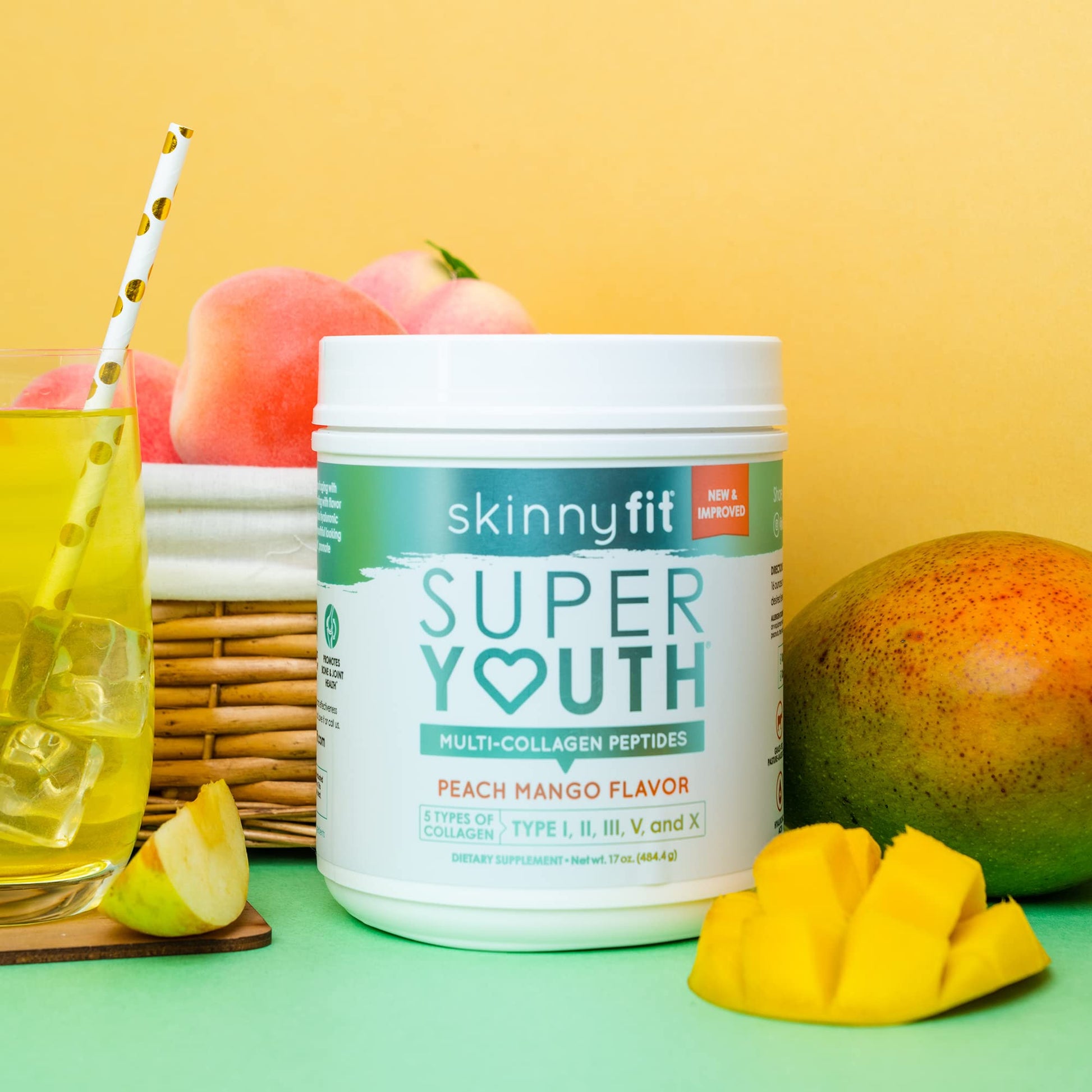 SkinnyFit Super Youth Multi-Collagen Peptides Plus Apple Cider Vinegar, Hyaluronic Acid SkinnyFit buy supplements canada