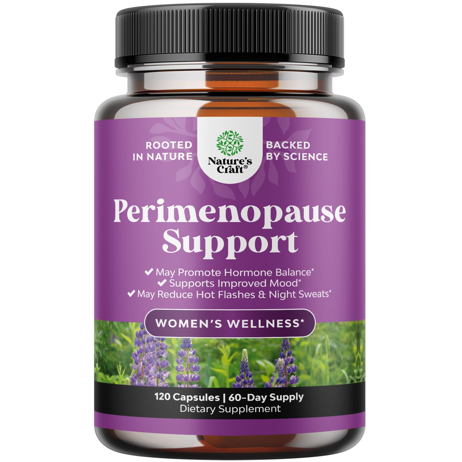 Complete Perimenopause Supplement for Women - Multibenefit Menopause Ease for Women with Maca Root Vitex Berry & Black Cohosh for Hot Flashes Night Sweats Hormone Balance and Mood Support - 120 Count Natures Craft buy supplements canada