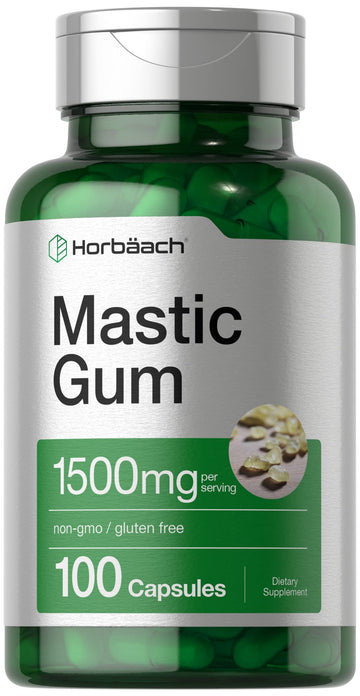 Mastic Gum Capsules 1500mg 100 Count | Non-GMO & Gluten Free | by Horbaach Horbäach buy supplements canada