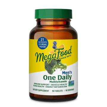 MegaFood One Daily Mens Multivitamins - Multivitamin for Men - Vitamin C, Vitamin D3 & Vitamin B12 - Muscle, Energy Metabolism & Immune Support MegaFood buy supplements canada