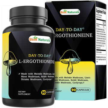 Best Naturals Day-to-Day L-Ergothioneine 25 mg with Maitake Mushrom, Lion's Mane Mushroom, Reishi Mushroom 90 Capsules Best Naturals buy supplements canada