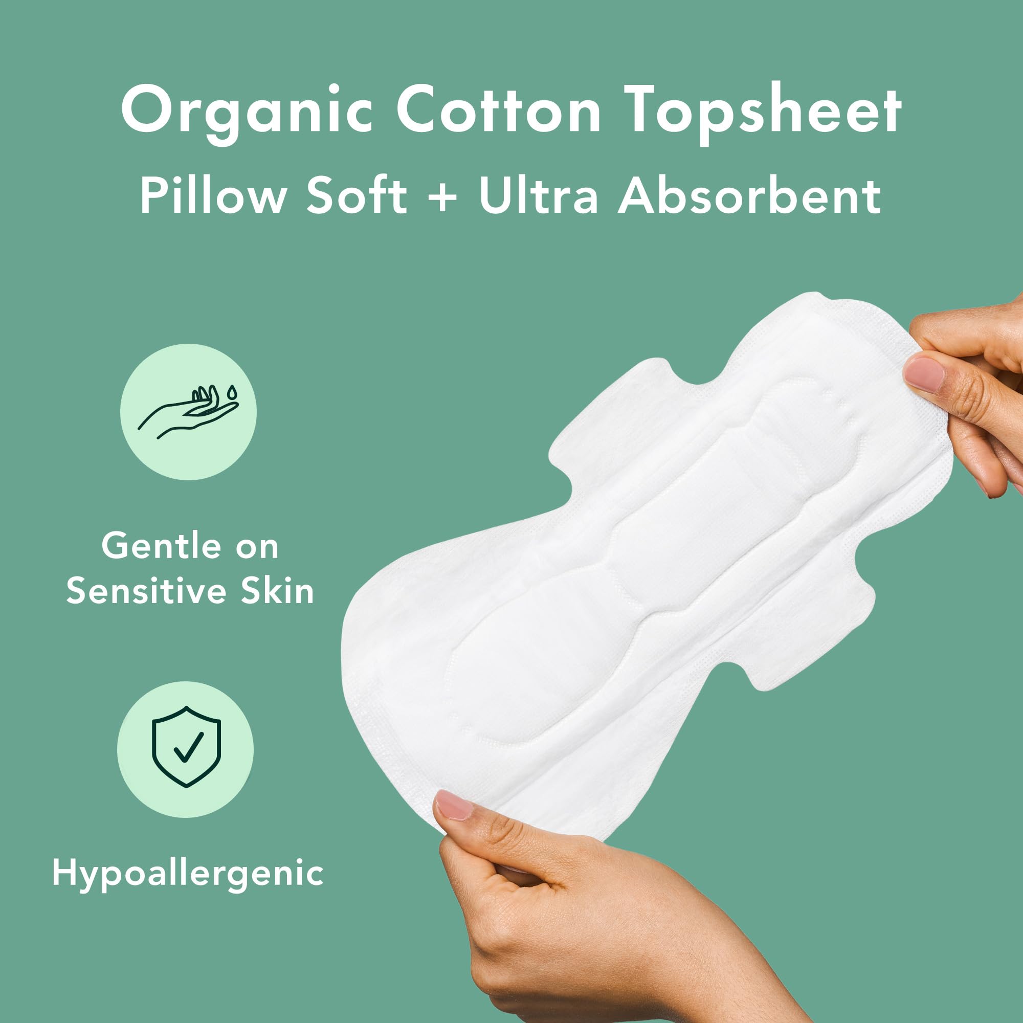 Rael Pads for Women, Organic Cotton Cover - Period Pads with Wings, Sanitary Napkins, Heavy Rael buy supplements canada