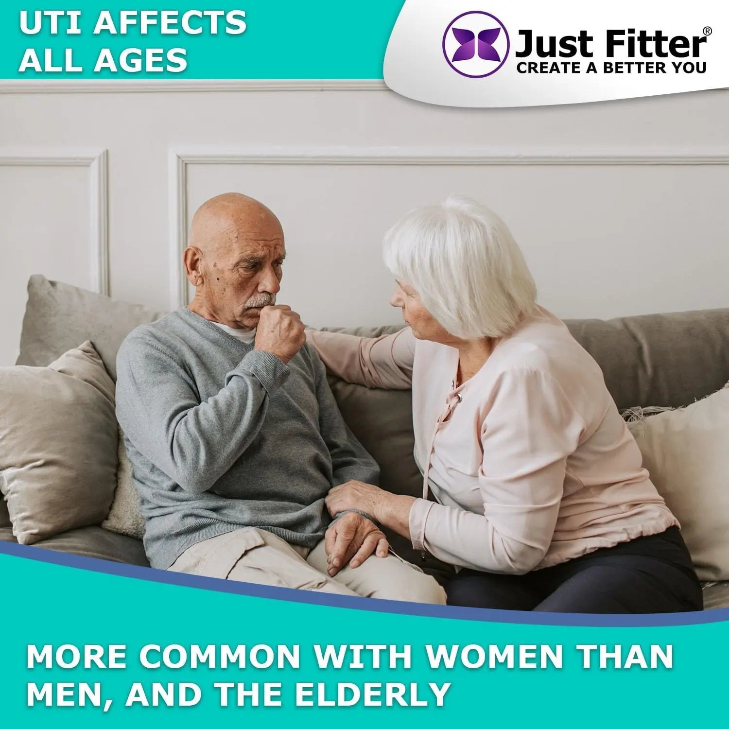 UTI Kit – UTI Test Strips with Emergency Urination Support Bags, 60 Urinary Tract Infection Test Strips with 6 Portable Disposable Urine Bags, Home Urinalysis Test for Leukocytes & Nitrites Just Fitter buy supplements canada