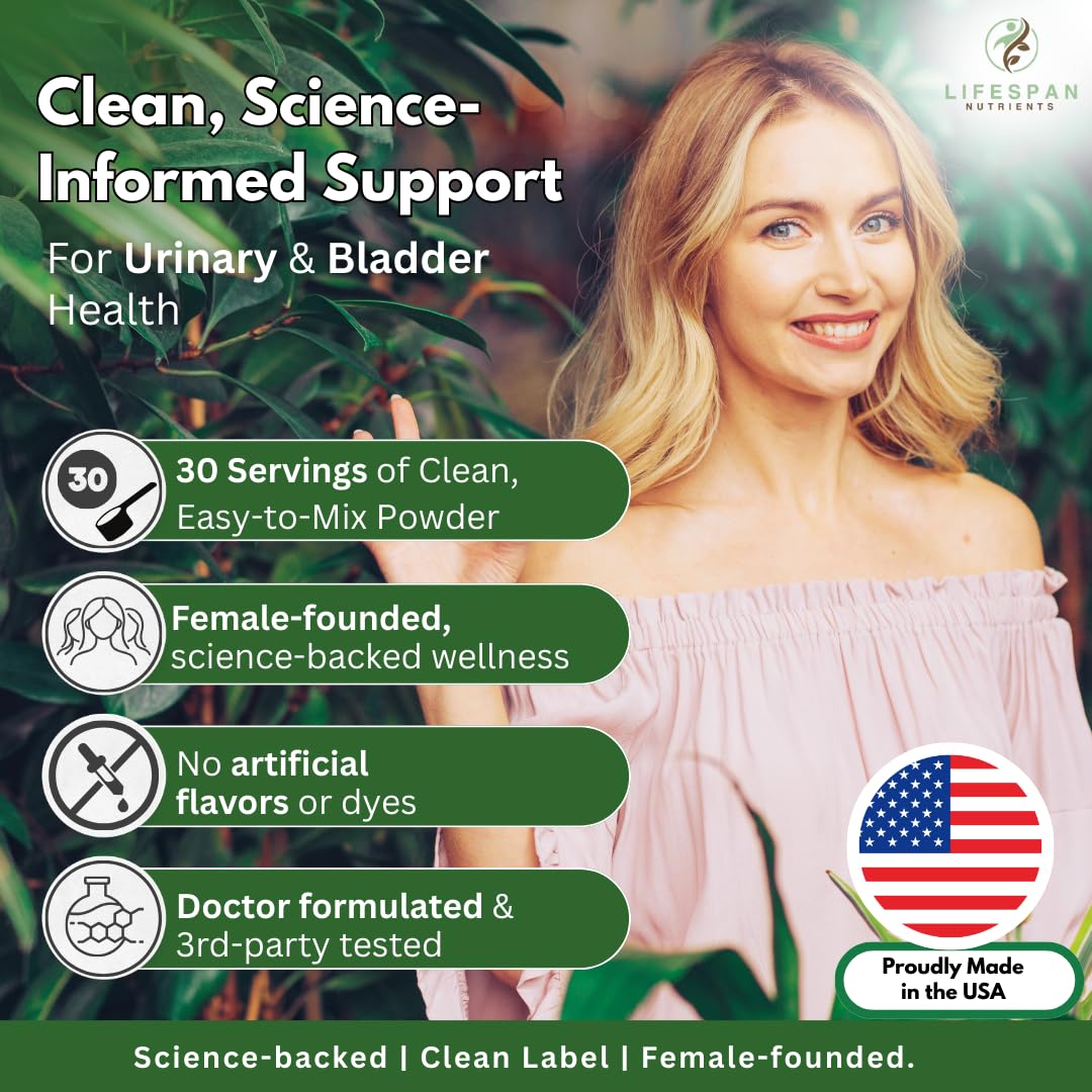 LifeSpan Nutrients D Mannose with Cranberry and Probiotics Powder Supports Urinary Tract and Bladder Health Easy Mix Drink Vegan Gluten Free 30 Servings LifeSpan Nutrients buy supplements canada