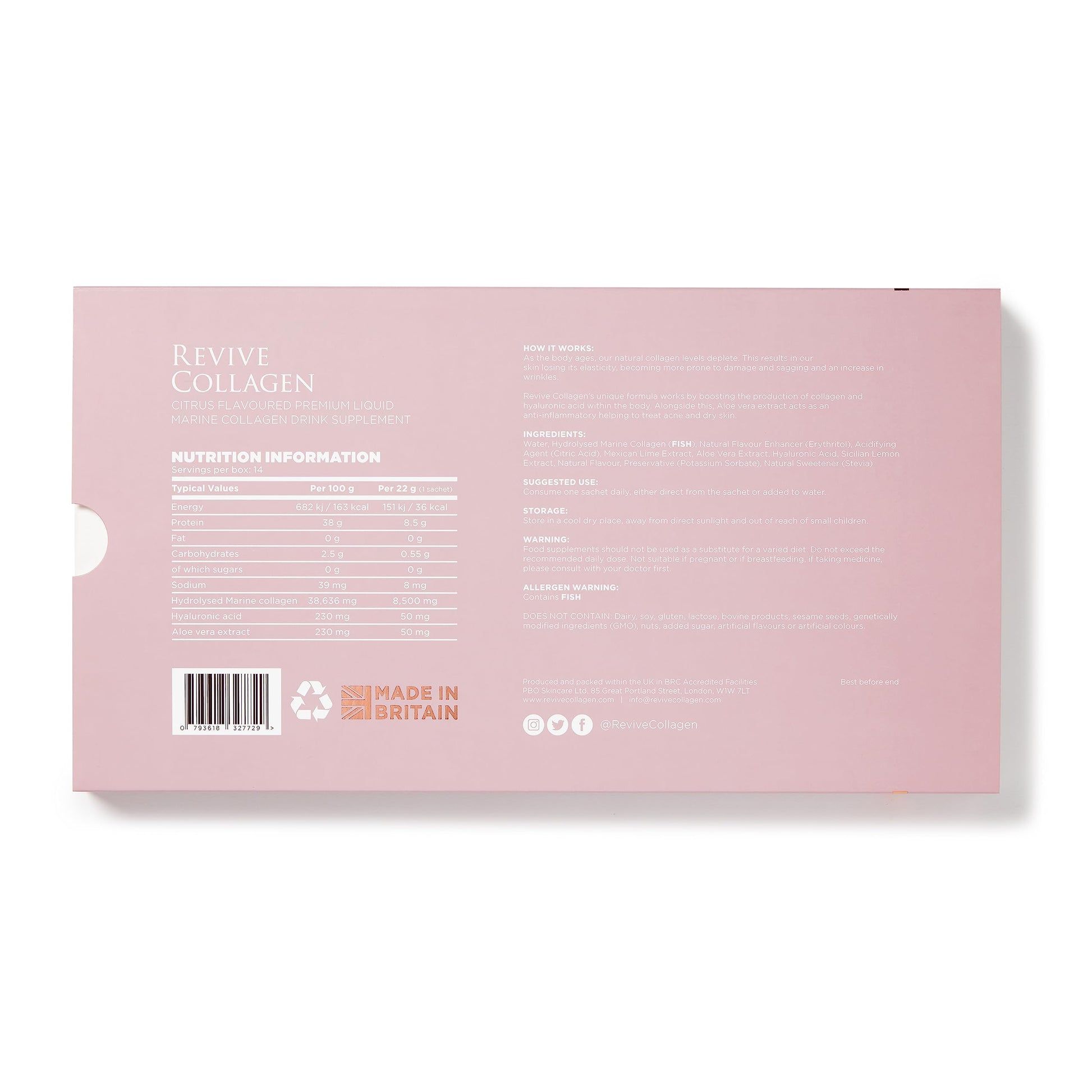 Revive Collagen Premium 8,500mg Hydrolysed Marine Collagen Drink with Added Hyaluronic Acid & Aloe Vera Revive Collagen buy supplements canada