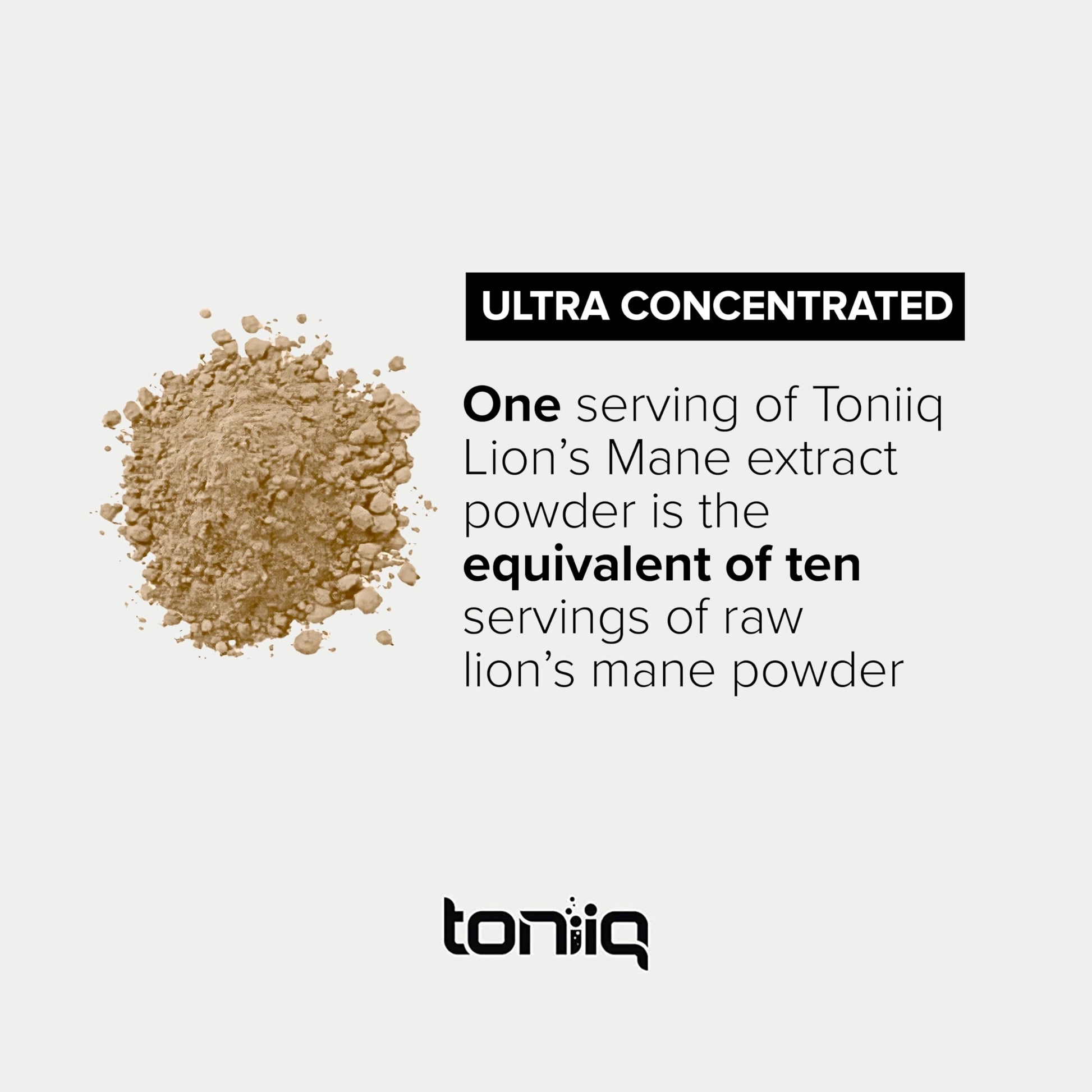 10,000mg 10x Concentrated Ultra High Strength Organic Lions Mane Powder Toniiq buy supplements canada