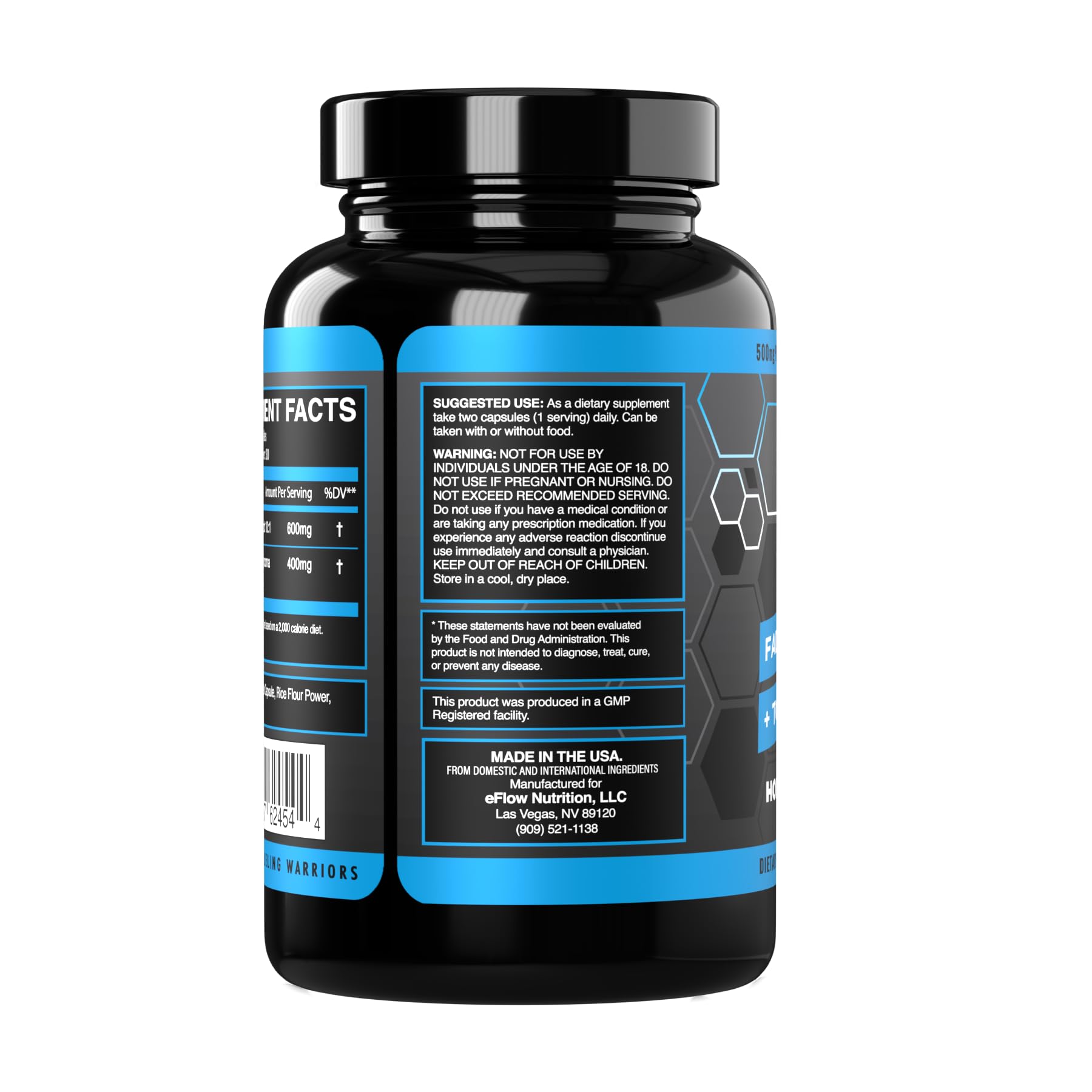 eFlow Nutrition Fadogia Agrestic + Tongkat Ali - [2-in-1] Natural Performance Supplement eFlow Nutrition buy supplements canada