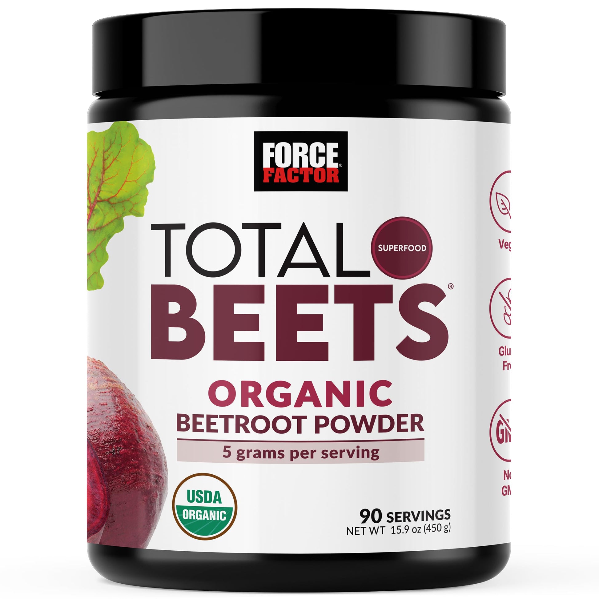 Force Factor Total Beets Organic Beetroot Powder Superfood to Boost Daily Nutrition, USDA Organic, Vegan, Gluten-Free Force Factor buy supplements canada