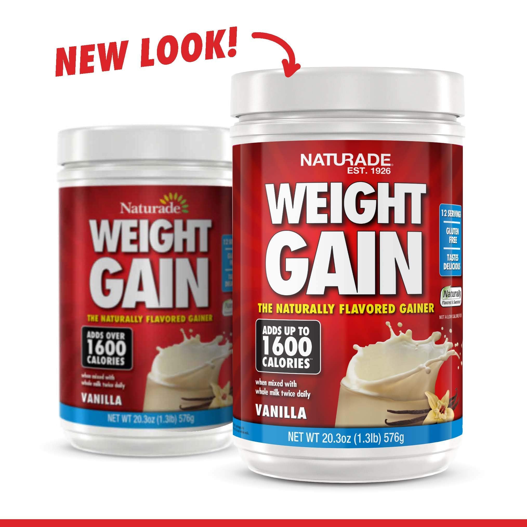 Naturade Weight Gain Instant Nutrition Drink Mix, Vanilla ,20.3 Ounce Naturade buy supplements canada