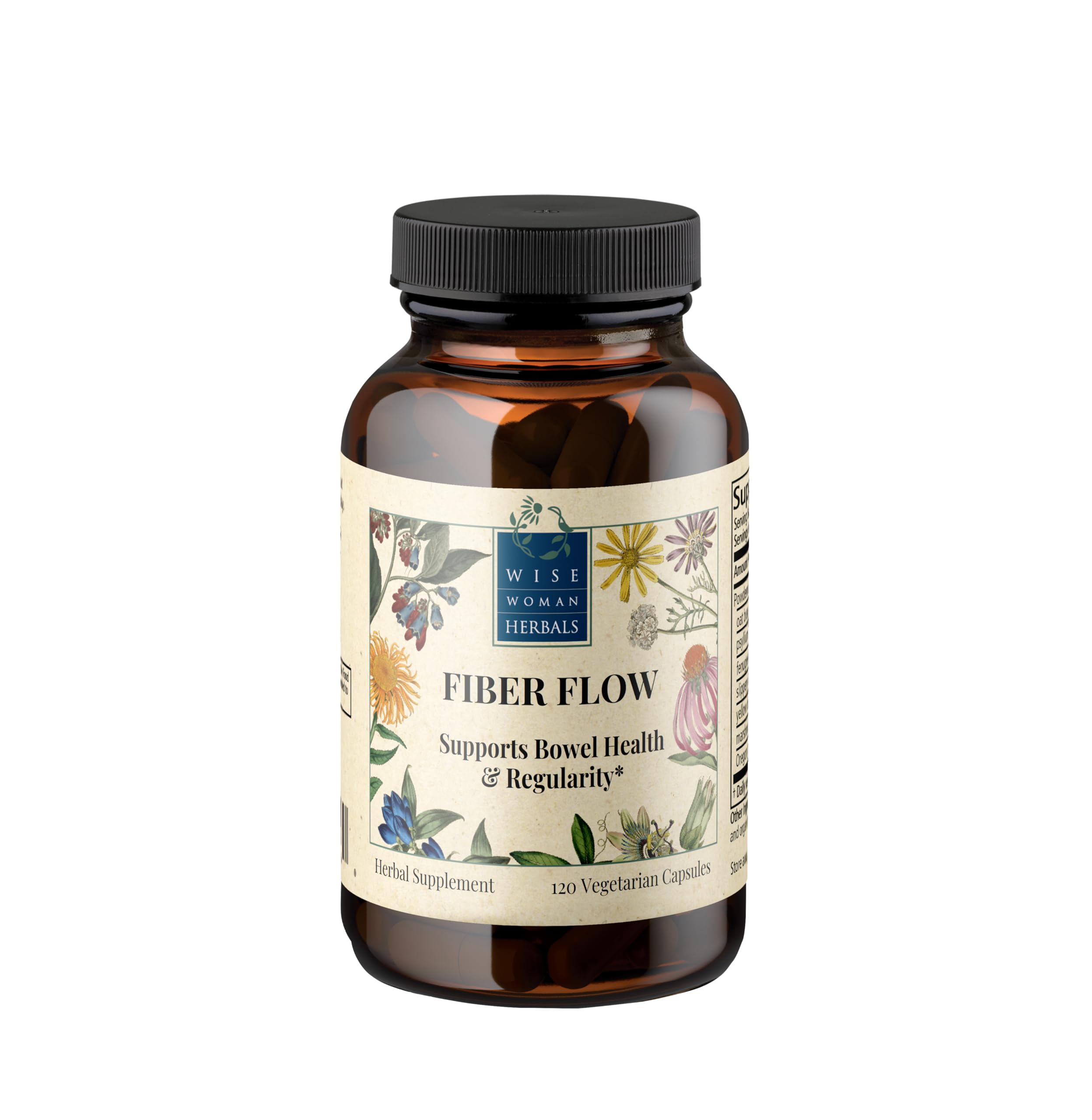 Wise Woman Herbals – Fiber Flow Capsules 120 Count – Supports Healthy Digestive Function, Gut Health, Bowel Health and Regularity Wise Woman Herbals buy supplements canada