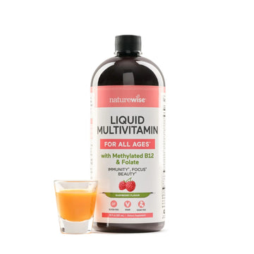NatureWise Liquid Multivitamin for Women, Men of All Ages - Sugar Free, Vegan - Vitamins for Energy Levels, Beauty NatureWise buy supplements canada