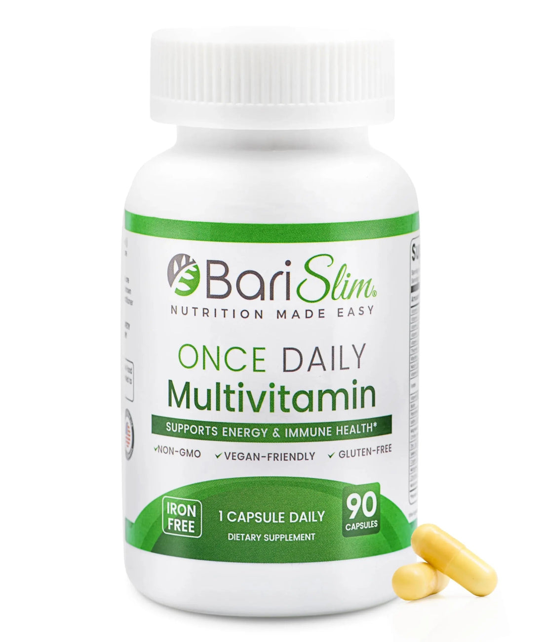 BariSlim Once Daily Bariatric Multivitamin Capsule - Iron-Free Formula - Bariatric Vitamin and Supplement for Post Surgery BariSlim buy supplements canada