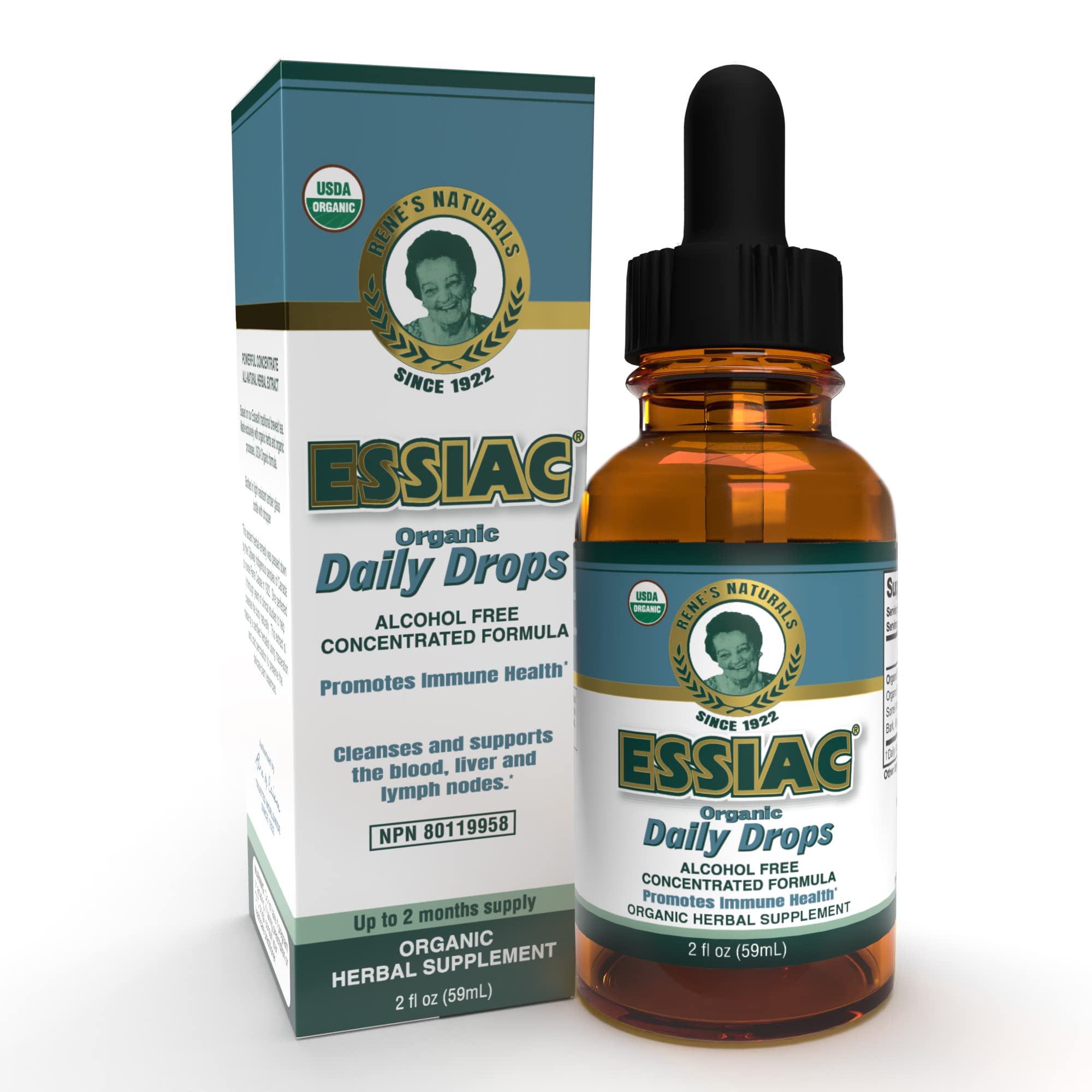 Essiac All-Natural Tea Powder & Organic Wild-Crafted Daily Drops | Detoxify Liver, Blood & Lymph Node Essiac buy supplements canada