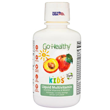 Go Healthy Kids Liquid Multivitamin | Immune Support | Kid Liquid Multivitamins | High Absorption | Vegan Vitamins | Kids Vitamins Multivitamin Go Healthy Natural buy supplements canada