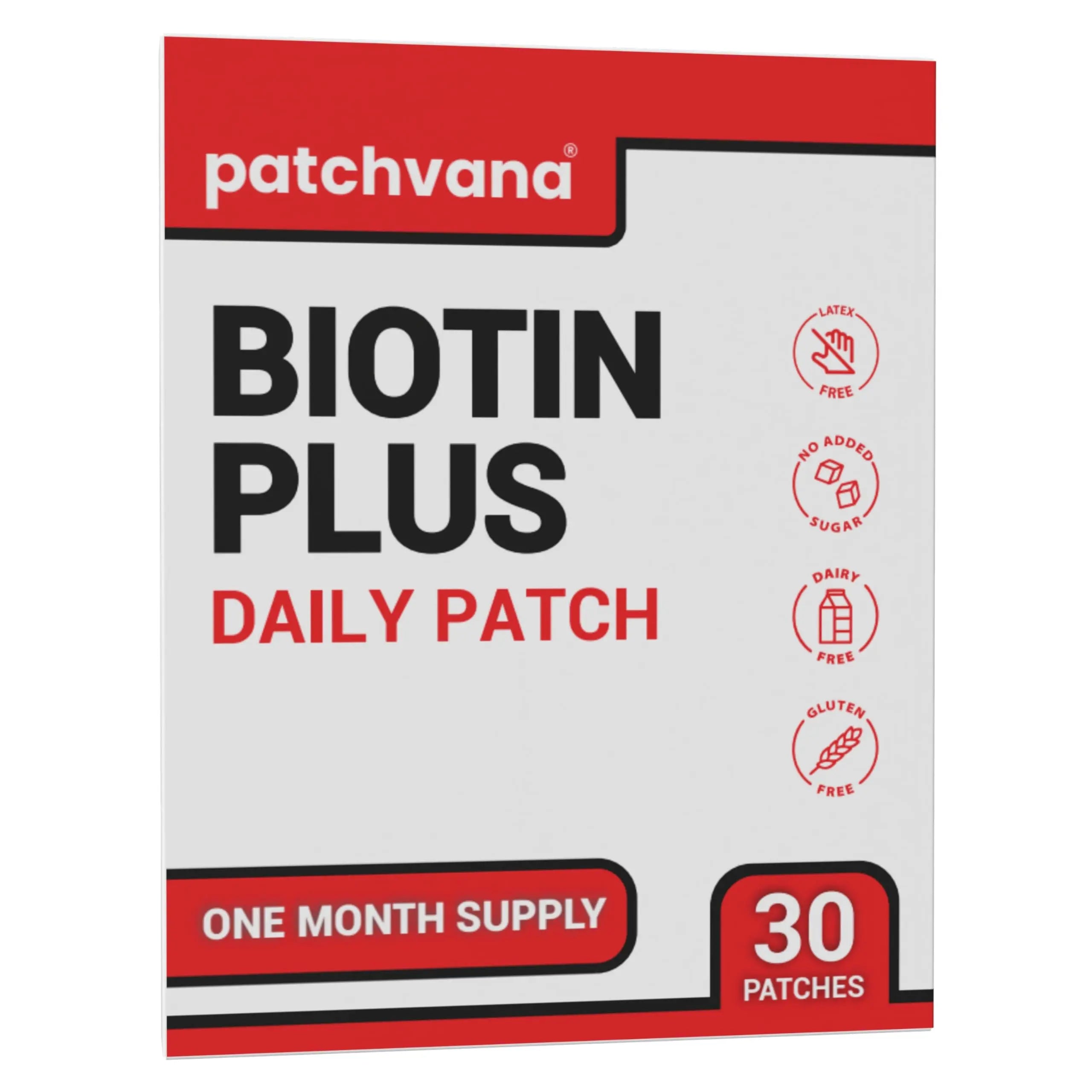 Patchvana Biotin Plus Patch for Women & Men, 1 Month Supply, 30 Patches Patchvana buy supplements canada