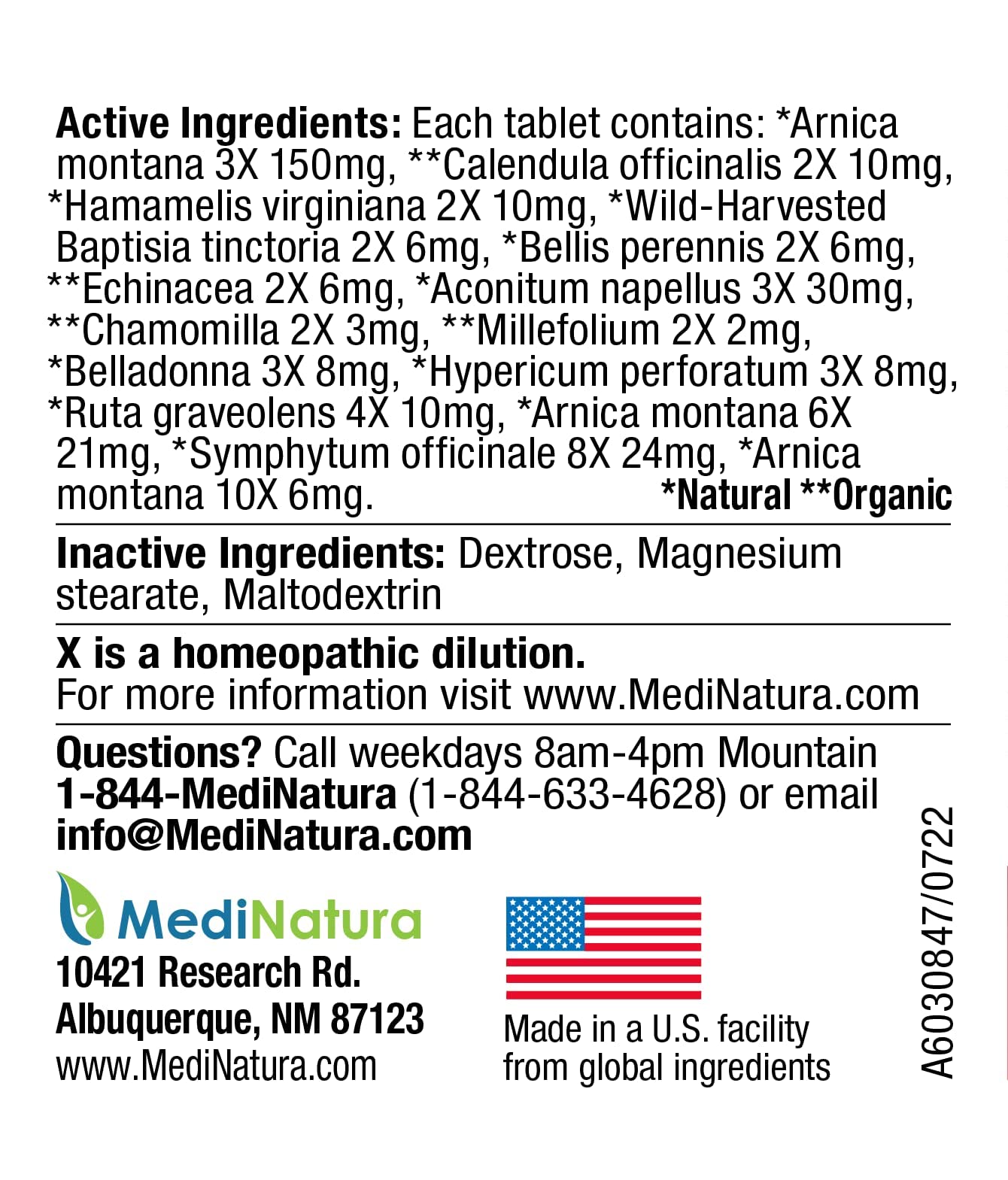 MediNatura Whole Body + Joints Bundle T-Relief Arnica +12 Natural Arthritis Pain Tablets 100ct + T-Relief Arnica +12 Natural Pain Relieving Tablets 100ct MediNatura buy supplements canada