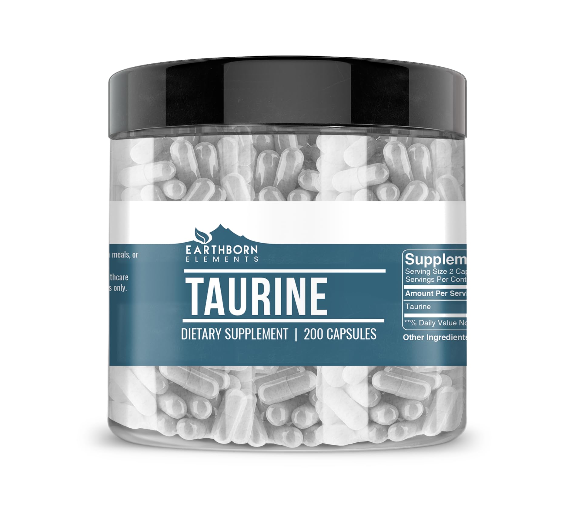 Earthborn Elements Taurine, 200 Capsules, Pure & Undiluted, No Additives Earthborn Elements buy supplements canada