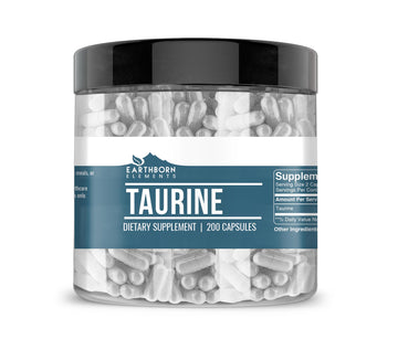 Earthborn Elements Taurine, 200 Capsules, Pure & Undiluted, No Additives Earthborn Elements buy supplements canada