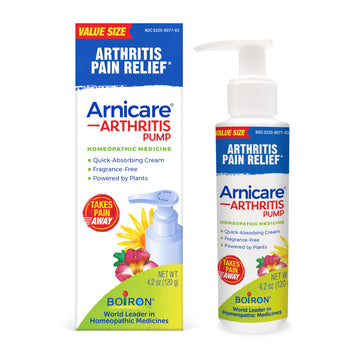 Boiron Arnicare Arthritis Cream Pump for Pain Relief of Knees, Hands, Wrists, Elbows, Joints & Muscles – Quickly Absorbed & Fragrance-Free – 4.2 oz Boiron buy supplements canada