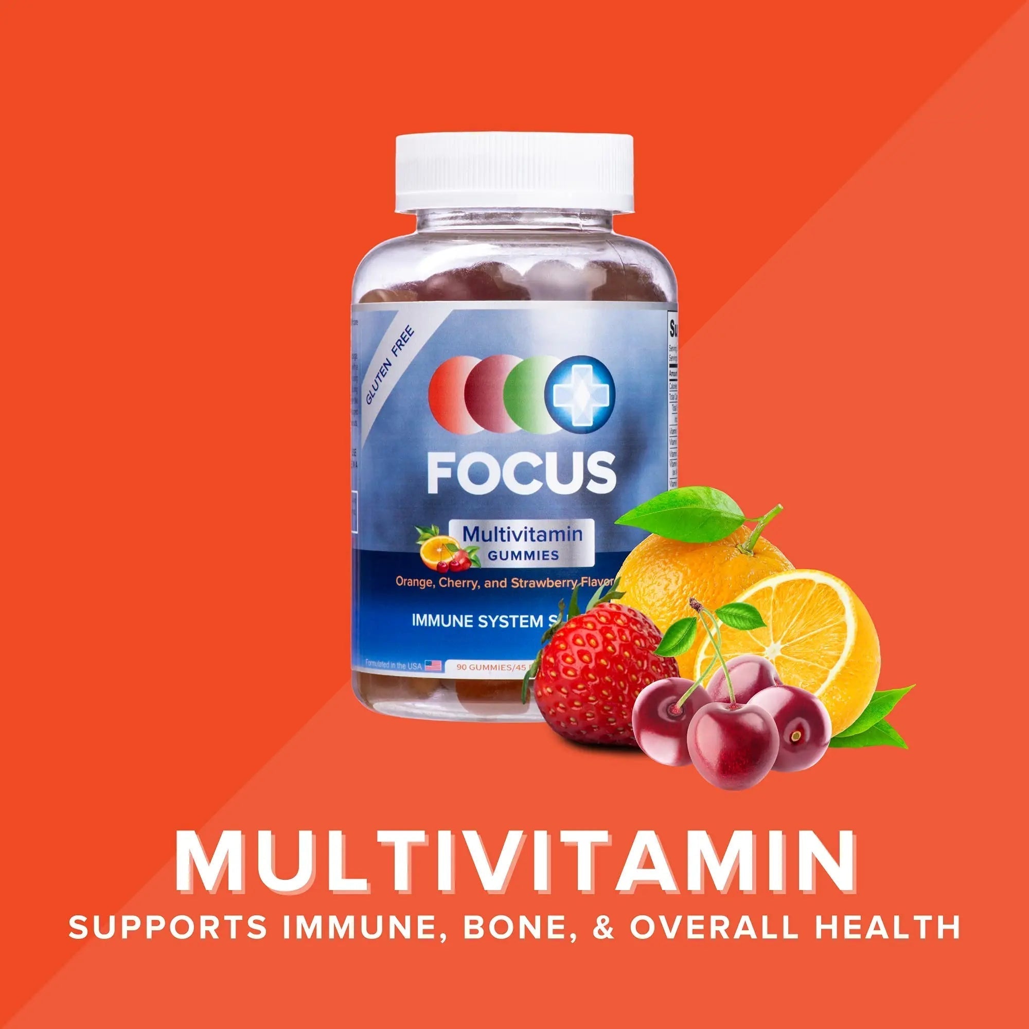 Focus Multivitamin Gummies | Flavored Vitamin Supplement | Boost Energy Levels | Support Overall Health | Daily Dietary Vitamin | Focus Vision Supplements buy supplements canada